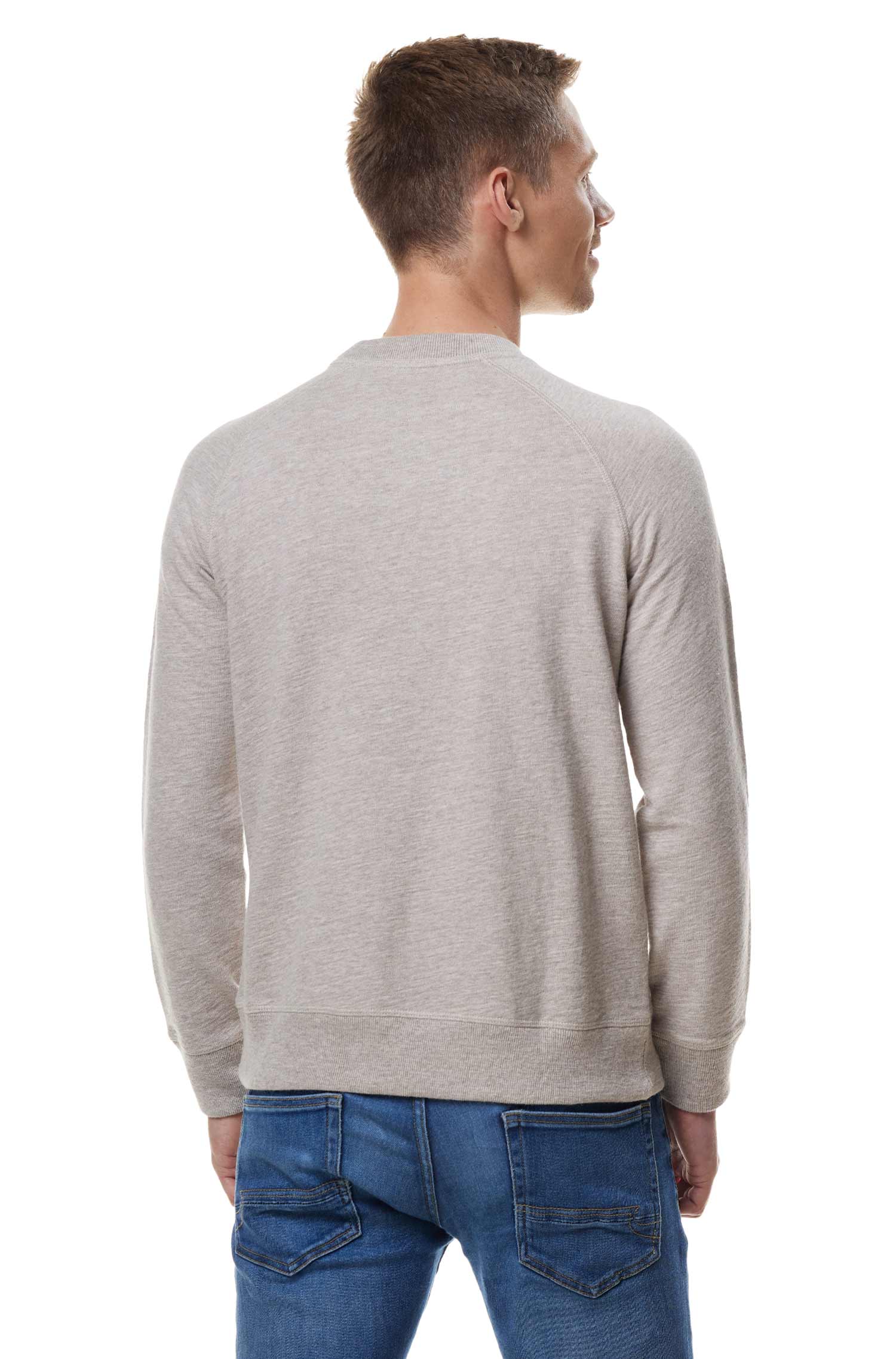 Alpaka Pullover JANIS aus Royal Alpaka-Baumwoll-Mix-natur meliert