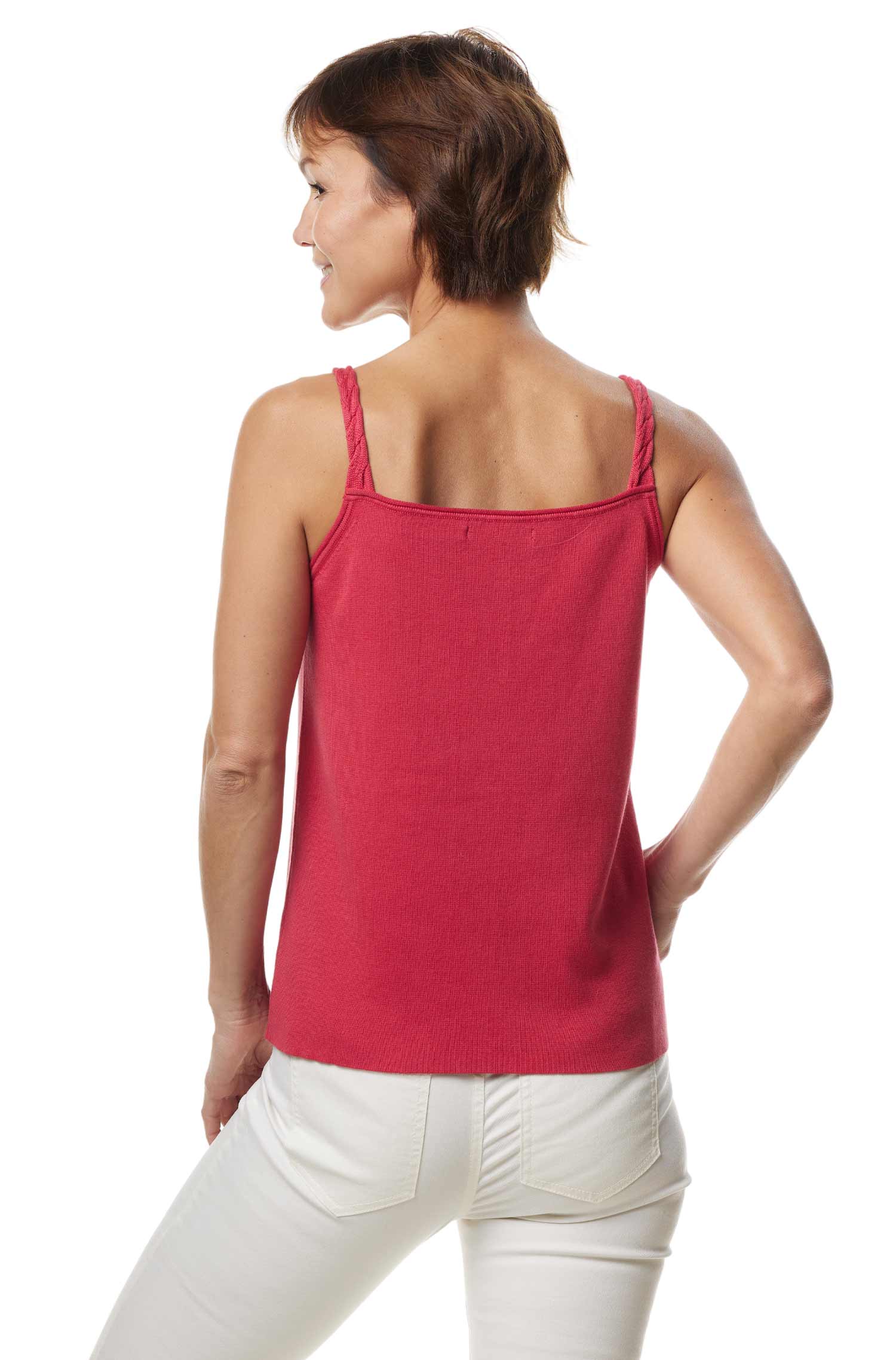 Strick-Top BONITA aus Bio Pima Baumwolle-kirsche