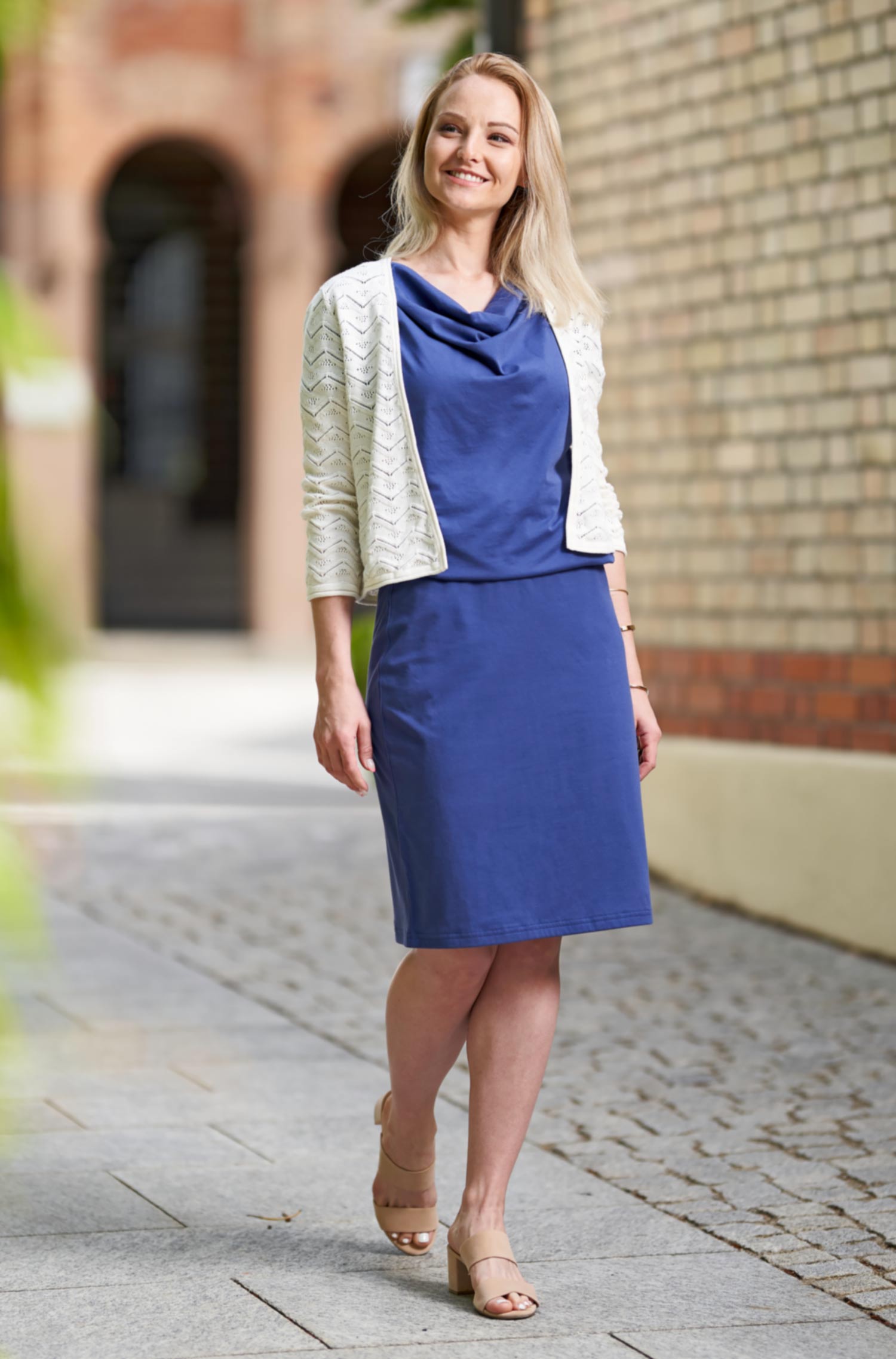 Tunika Shirt RUTH aus 100% Bio Baumwolle-twilight blue