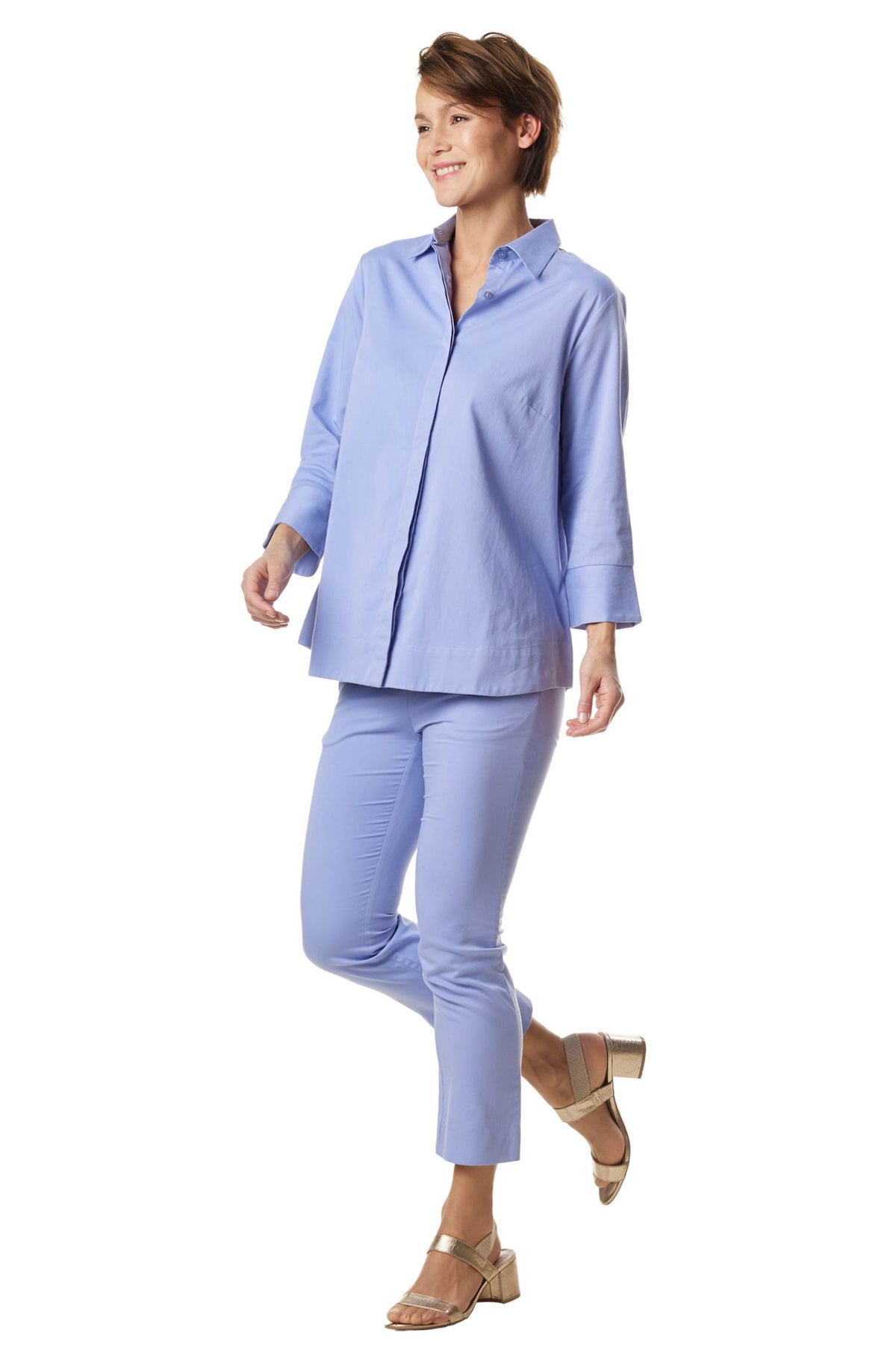 Hose KIRA aus 100% Bio-Pima-Baumwolle für Damen-purple pastel