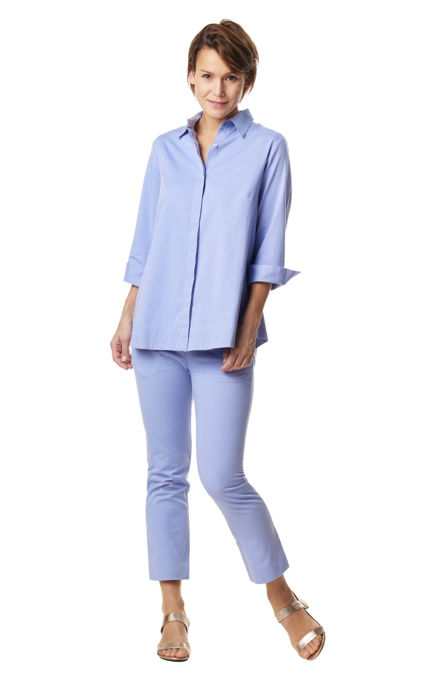 Hose KIRA aus 100% Bio-Pima-Baumwolle für Damen-purple pastel