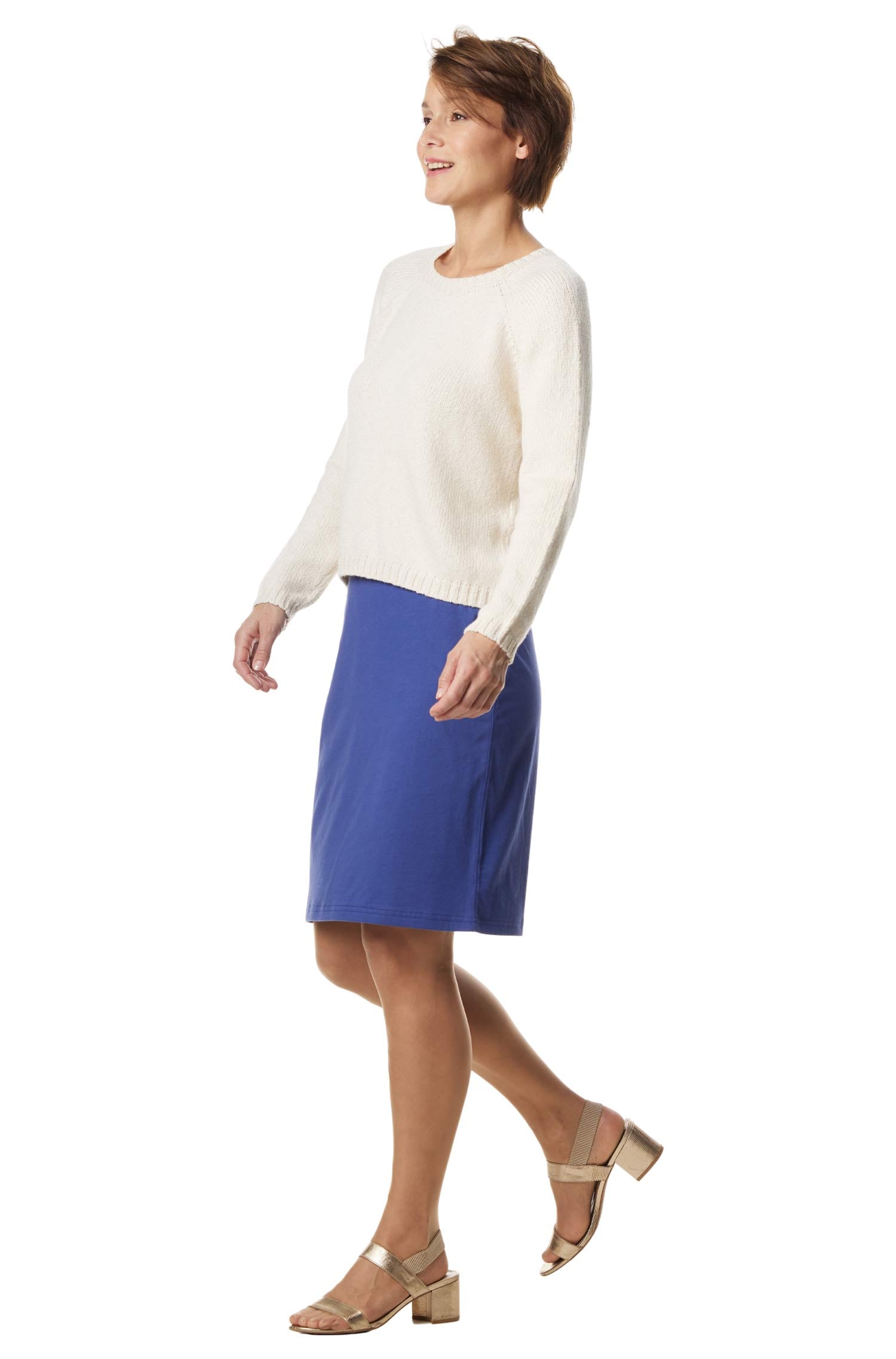 Basic Rock CHIARA aus 100% Bio Pima Baumwolle-twilight blue