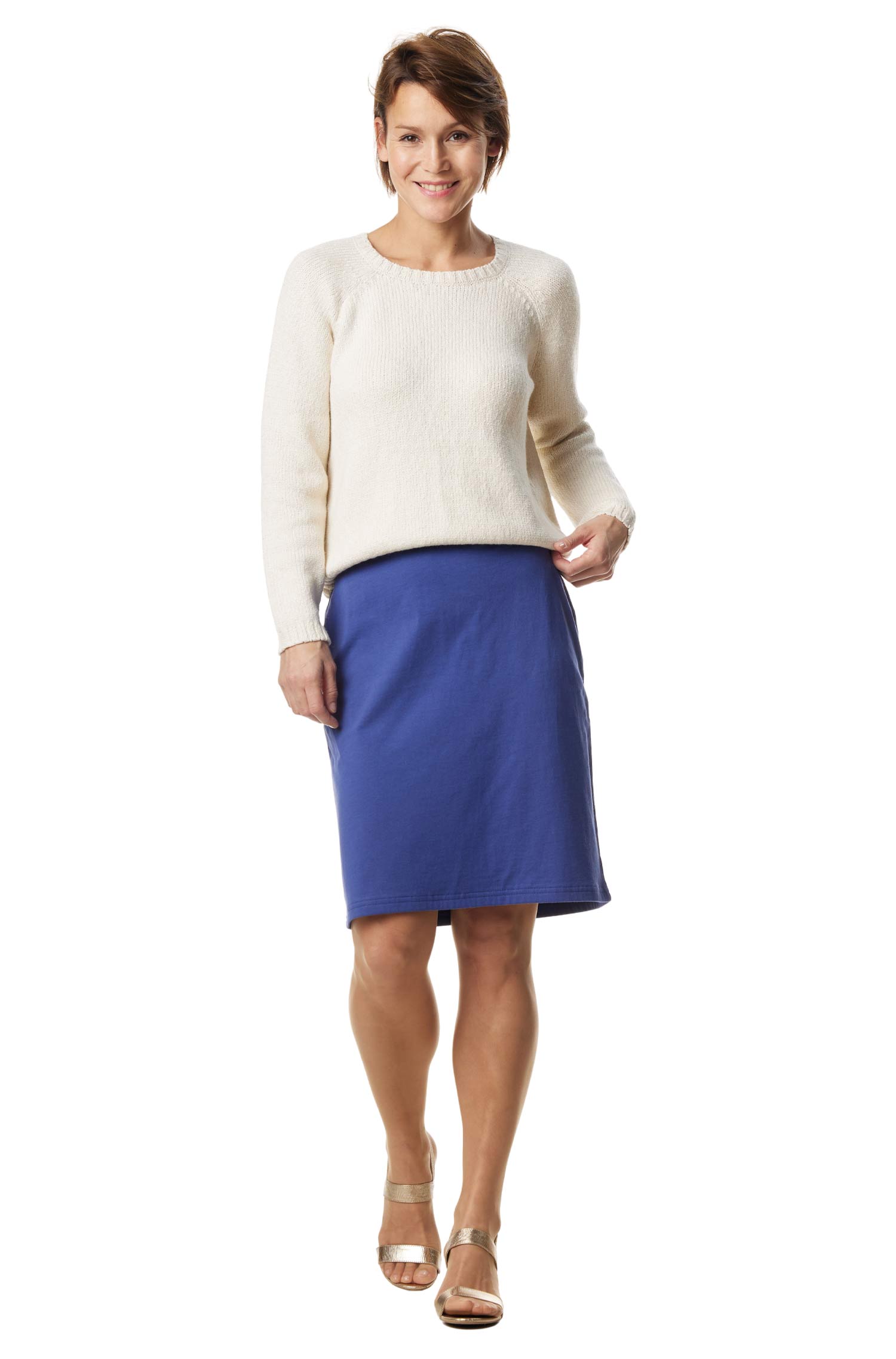 Basic Rock CHIARA aus 100% Bio Pima Baumwolle-twilight blue