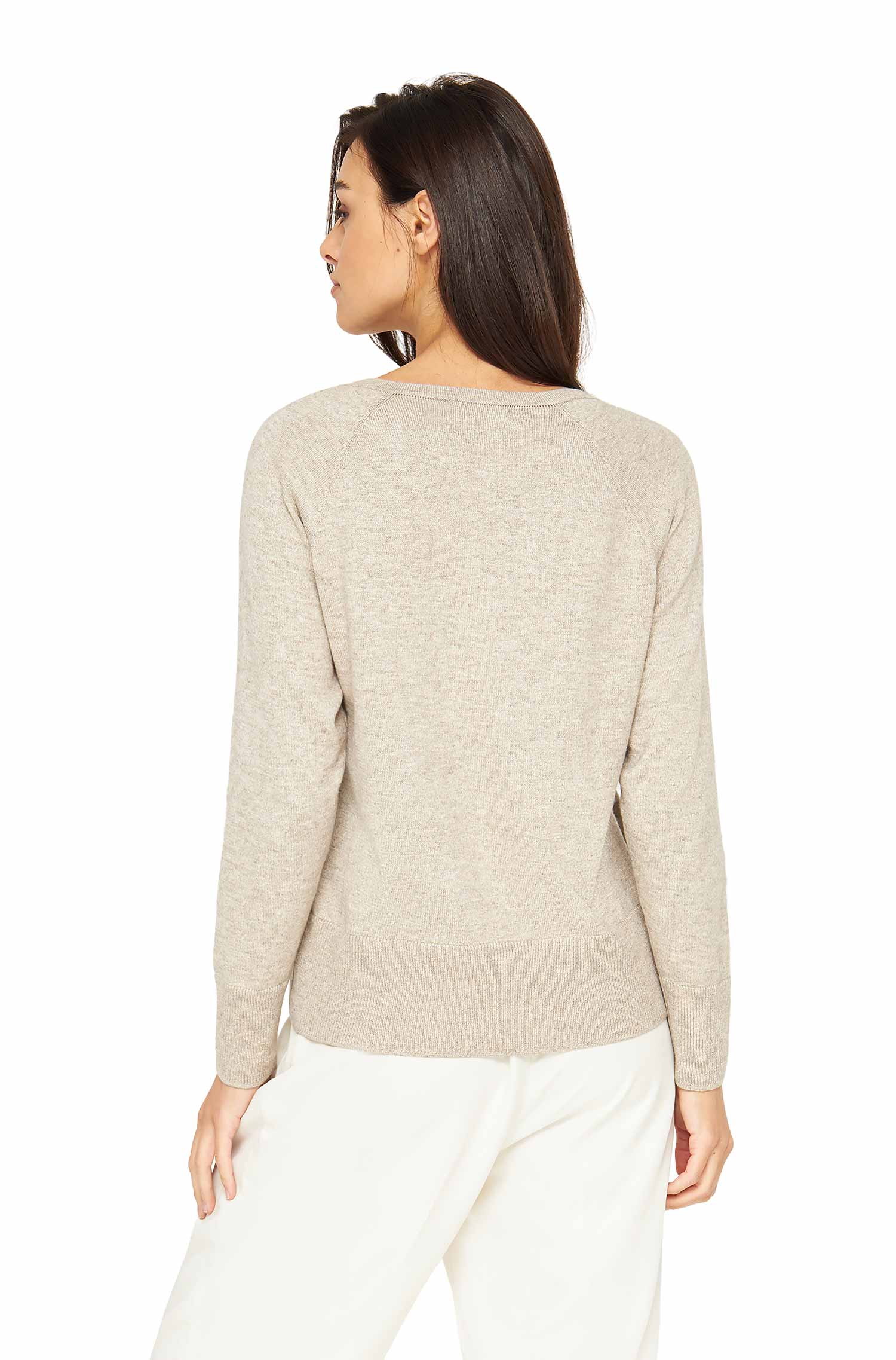 Pullover AURELIA aus Baby-Alpaka-Baumwoll-Mix-beige