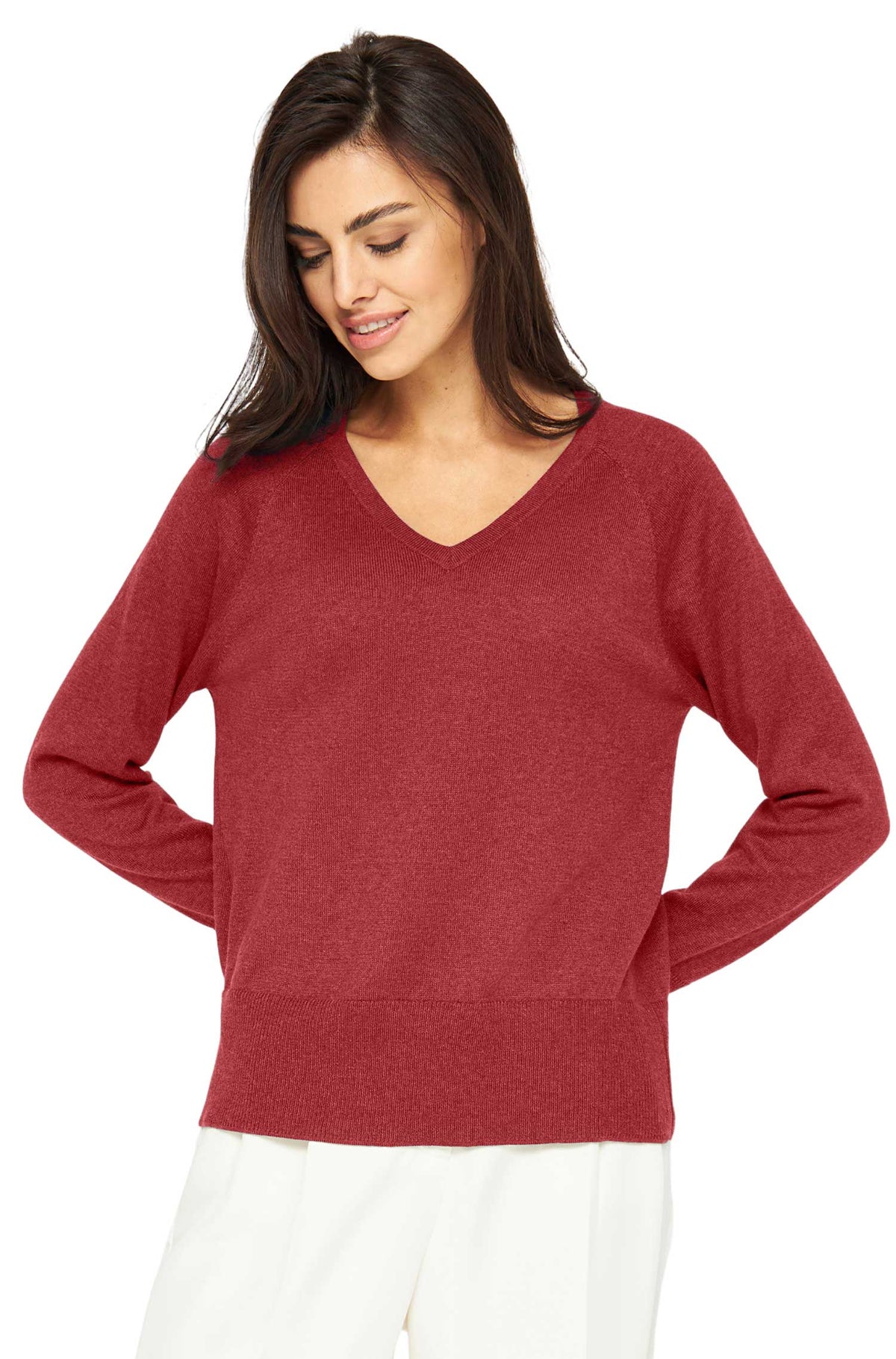 Alpaka Pullover AURELIA-sienna rot