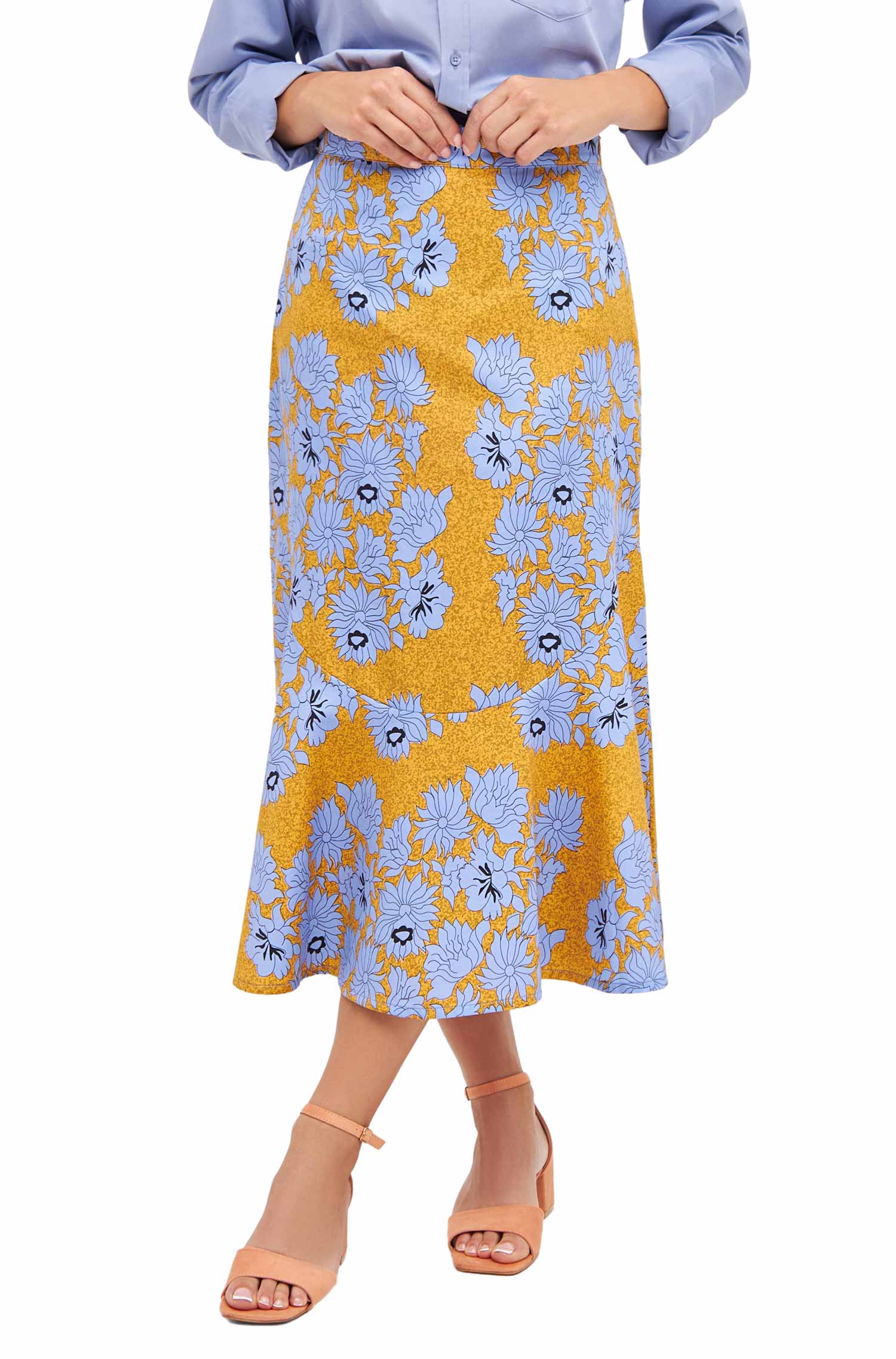 SALINA Rock aus 100% Bio-Pima-Baumwolle-ocean flower