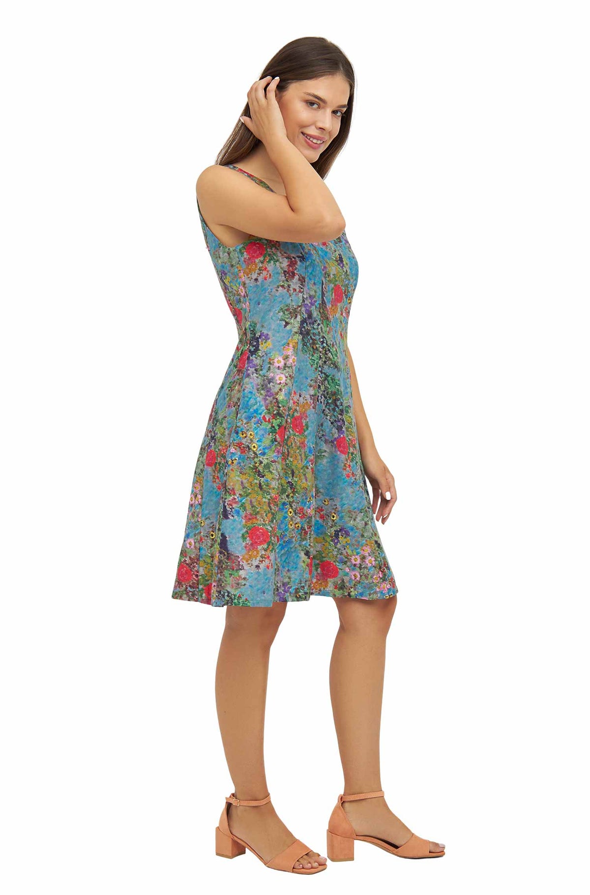 Sommerkleid MATILDE aus 100% Pima-Bio-Baumwolle-summer garden