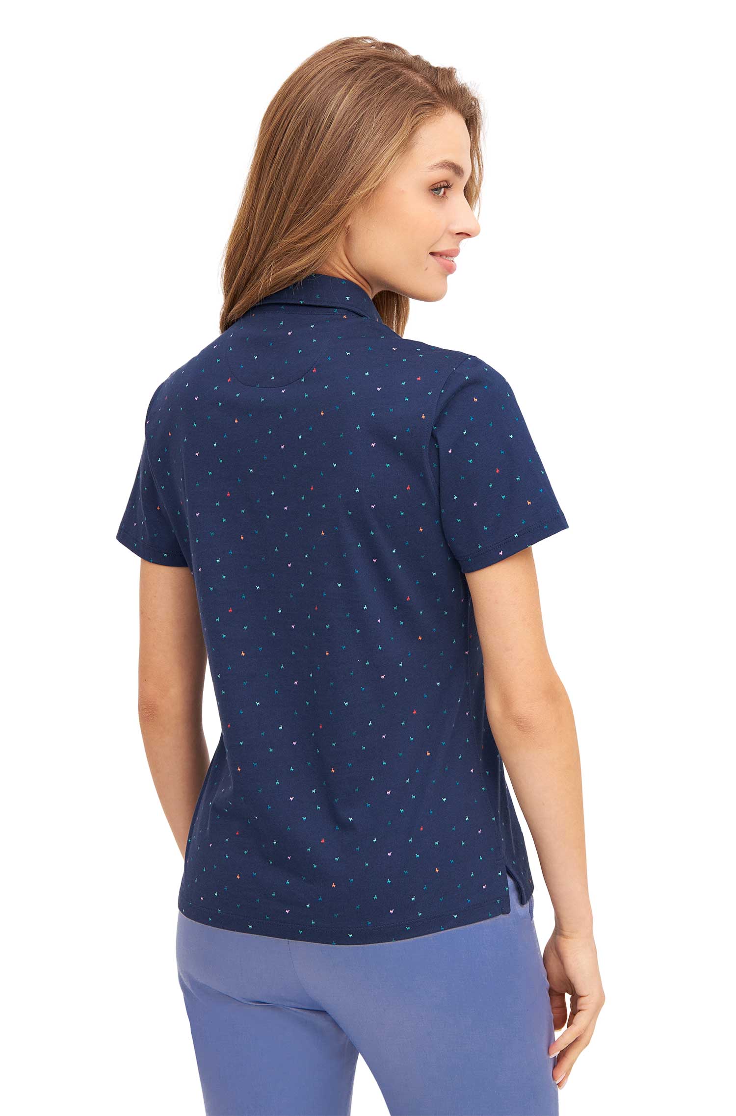 Damen Polo-Shirt ALPAQUITAS aus Bio-Pima-Baumwolle-navy