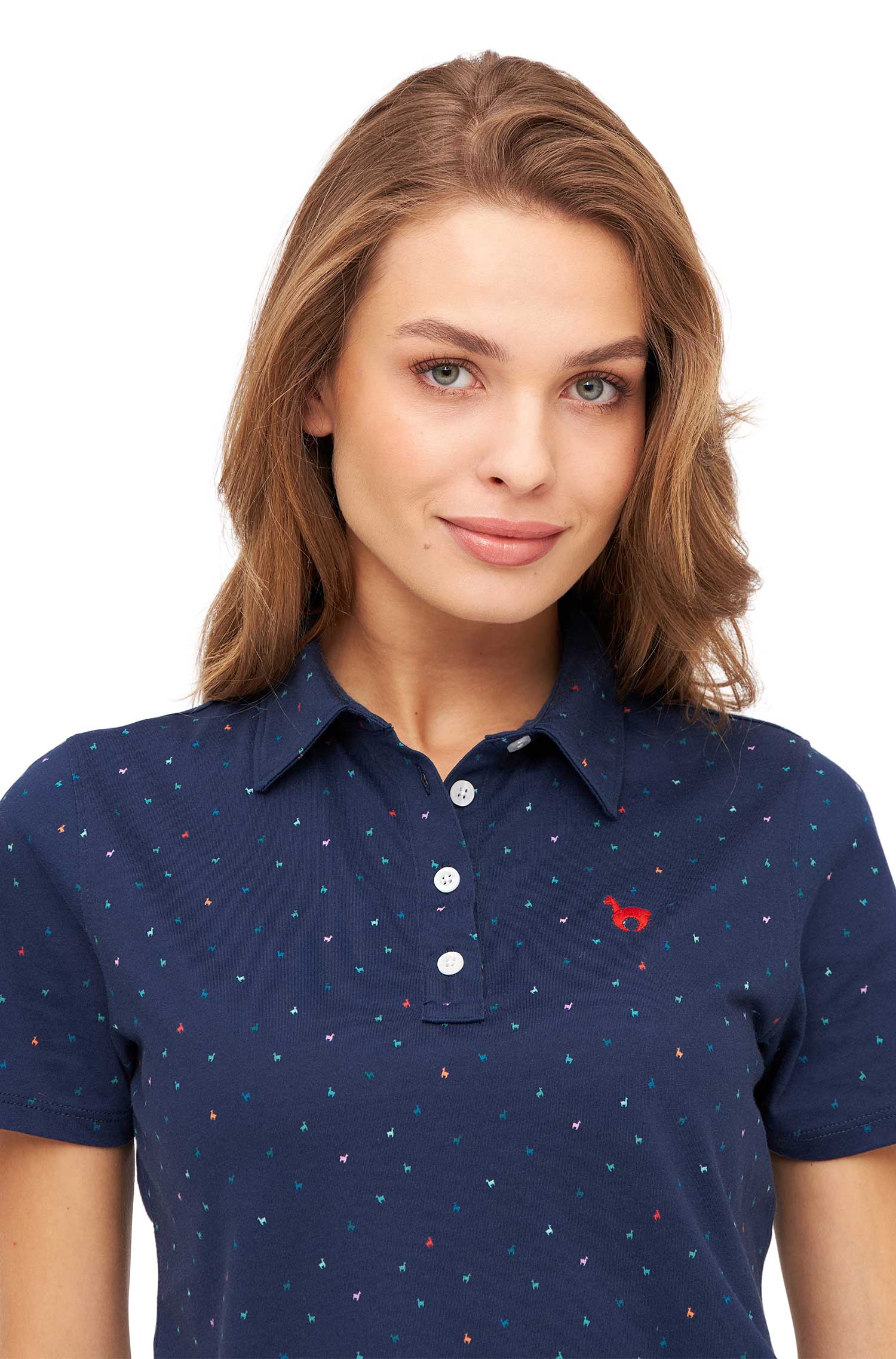 Damen Polo-Shirt ALPAQUITAS aus Bio-Pima-Baumwolle-navy