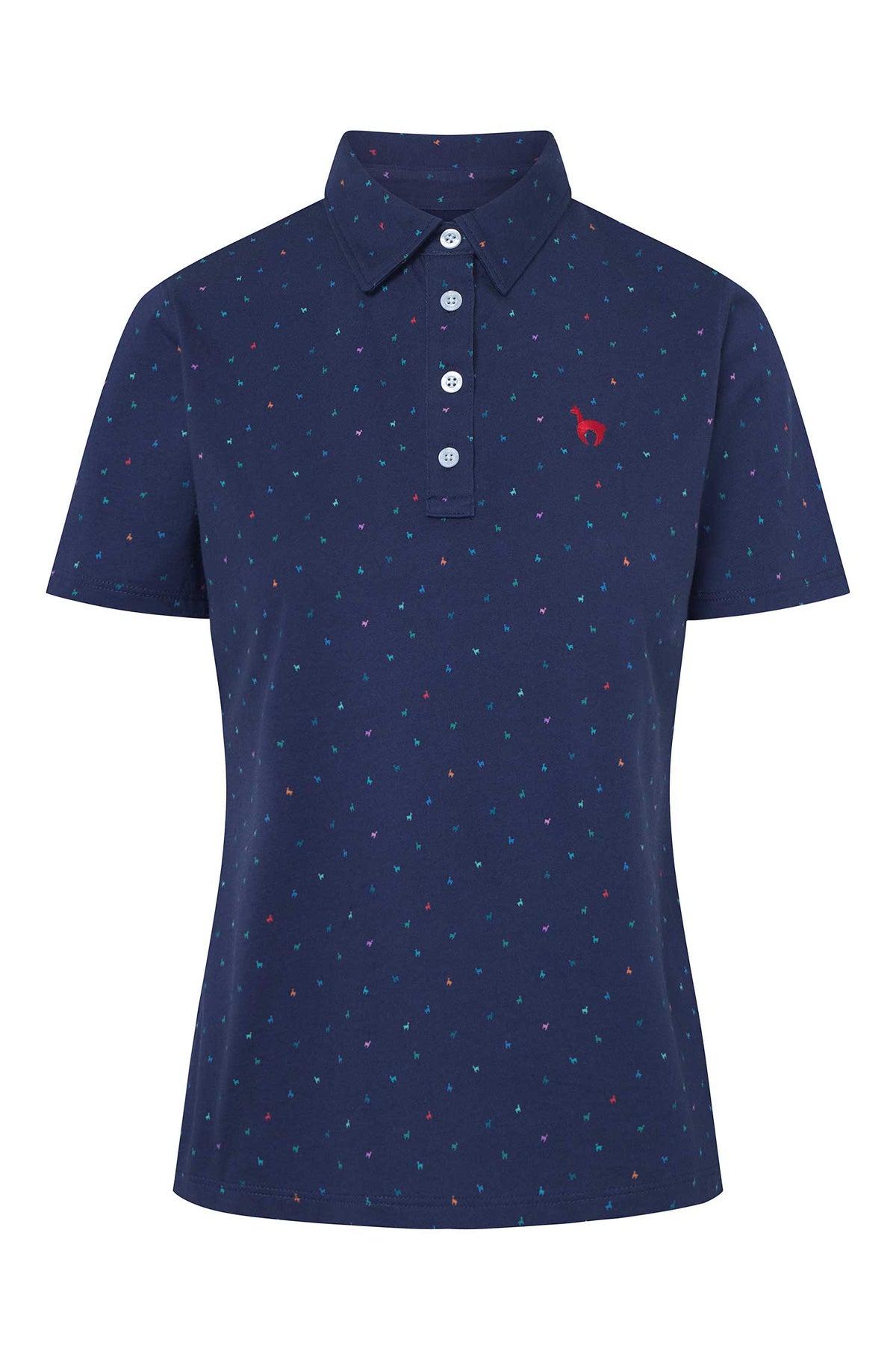 Damen Polo-Shirt ALPAQUITAS aus Bio-Pima-Baumwolle-navy