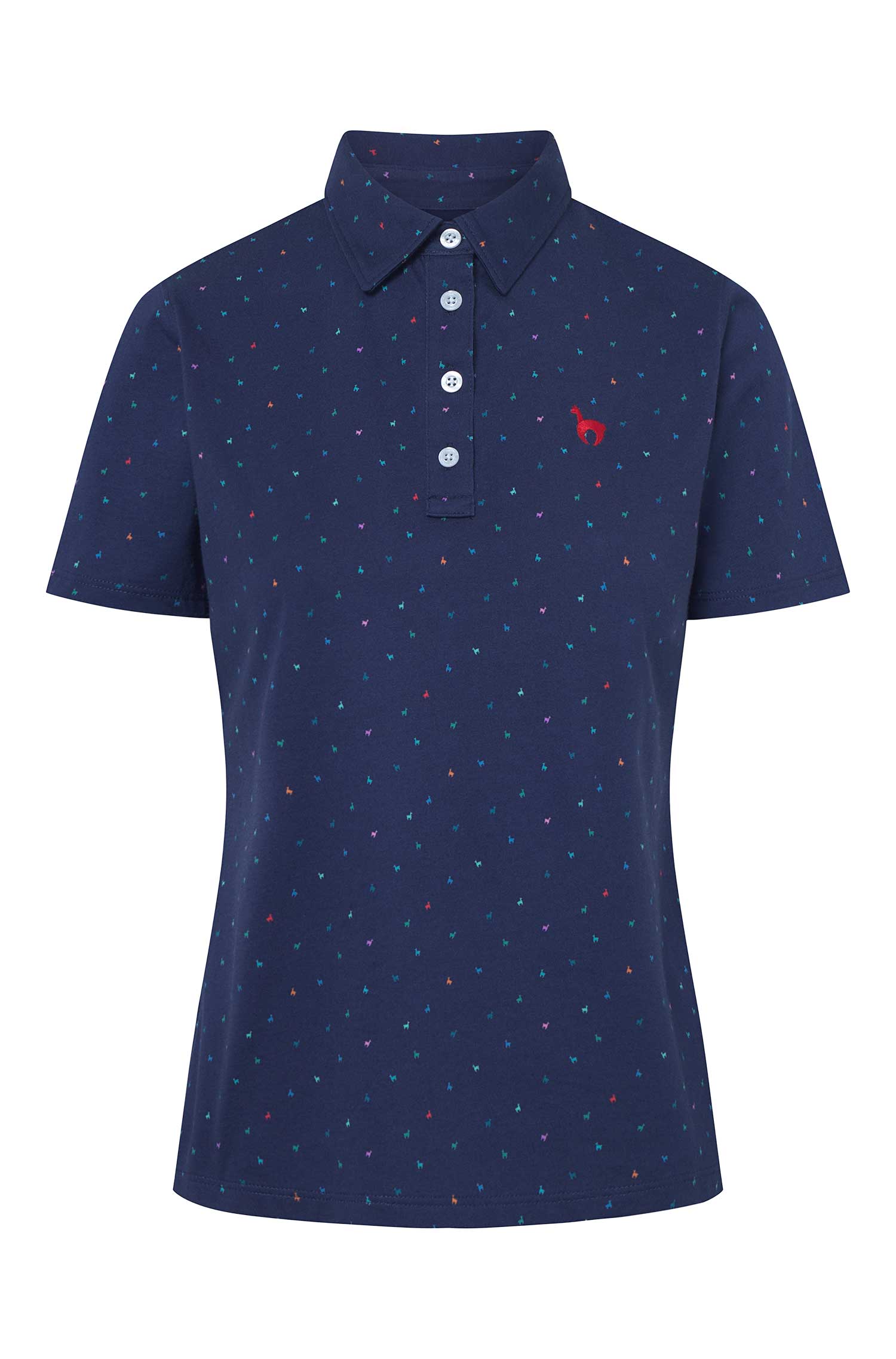 Damen Polo-Shirt ALPAQUITAS aus Bio-Pima-Baumwolle-navy