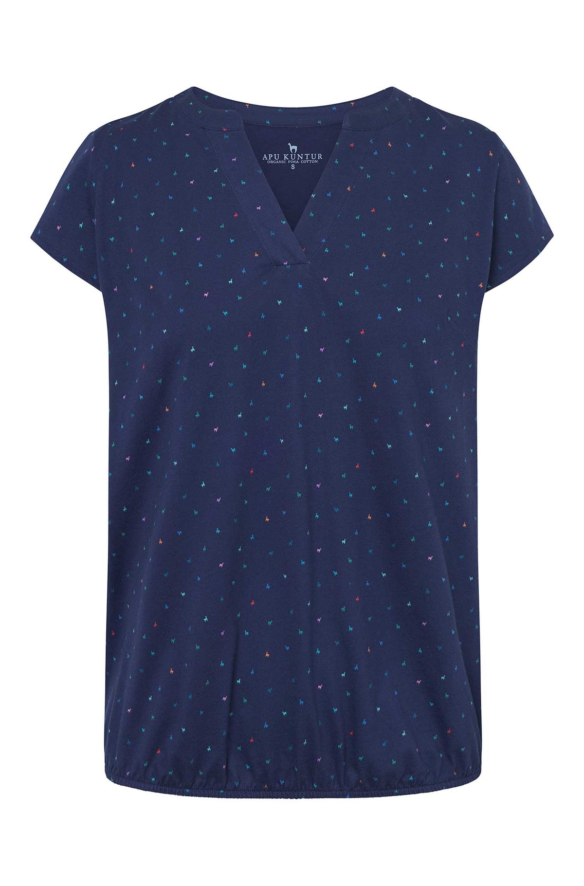 Shirt ALPAQUITAS mit Flügelärmel-navy