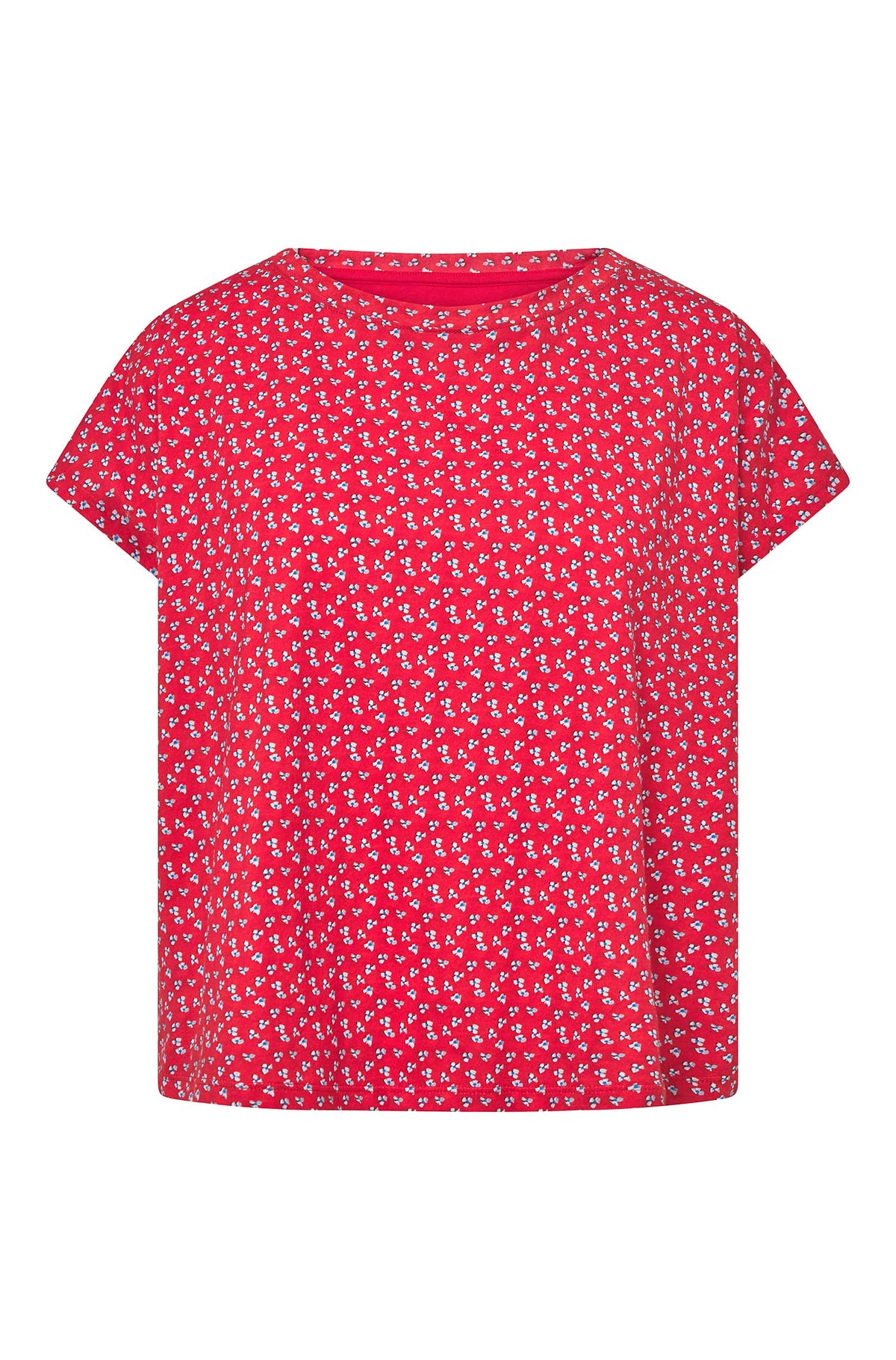 Boxy T-Shirt PAPERFLOWER-red