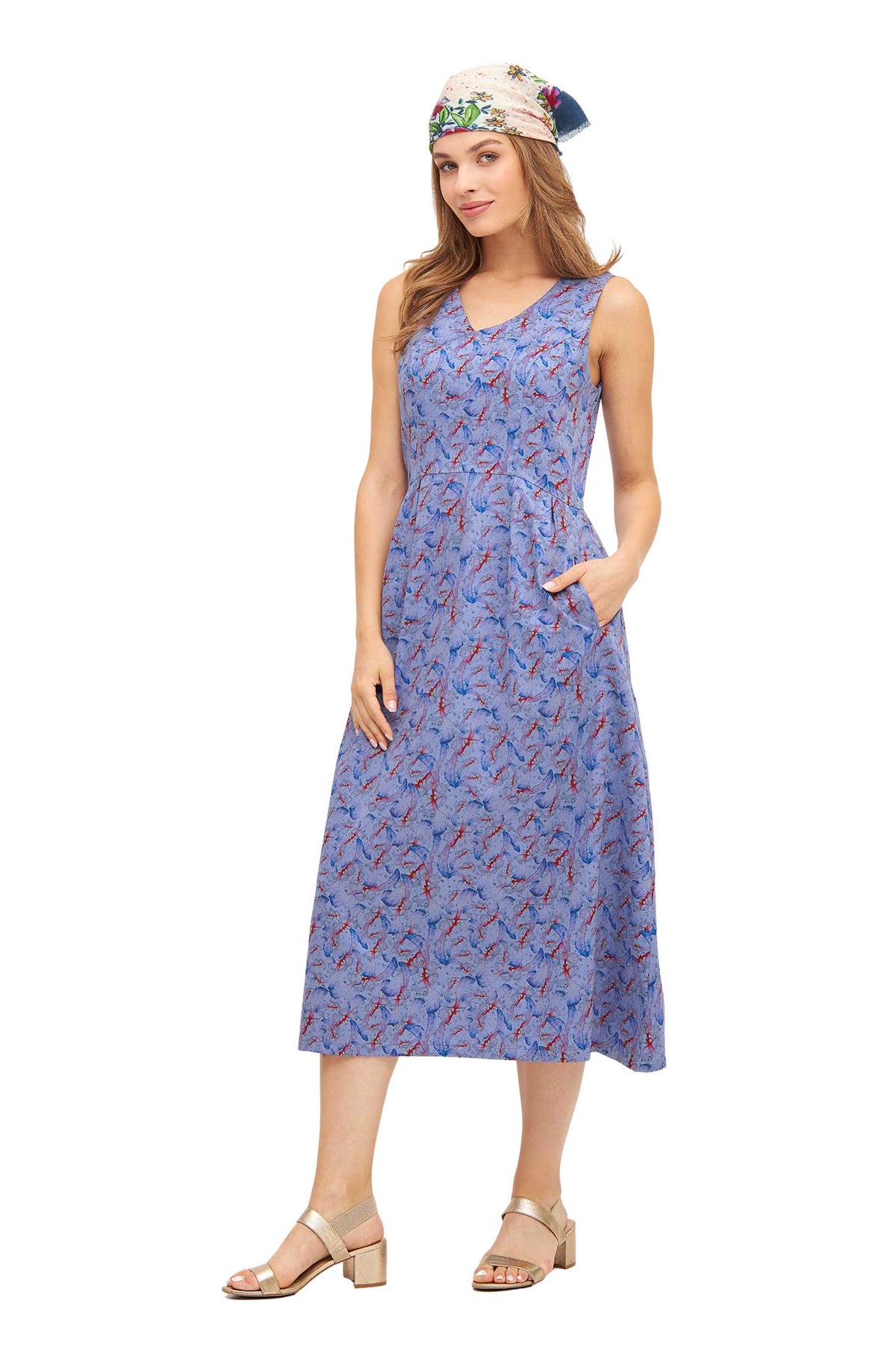 Kleid FLYING BIRD-purple pastel