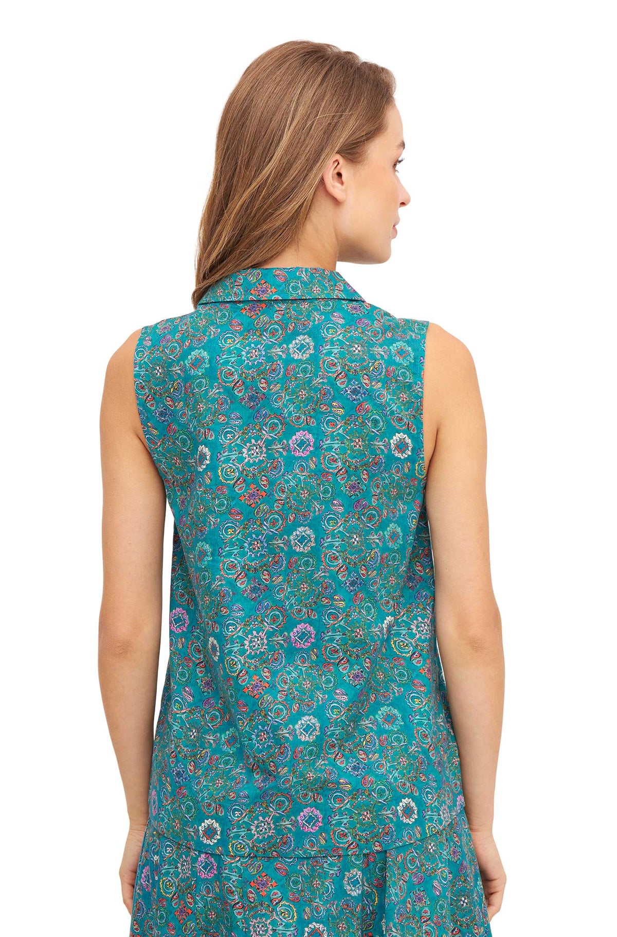 Bluse FLORAL ETHNO-turquoise