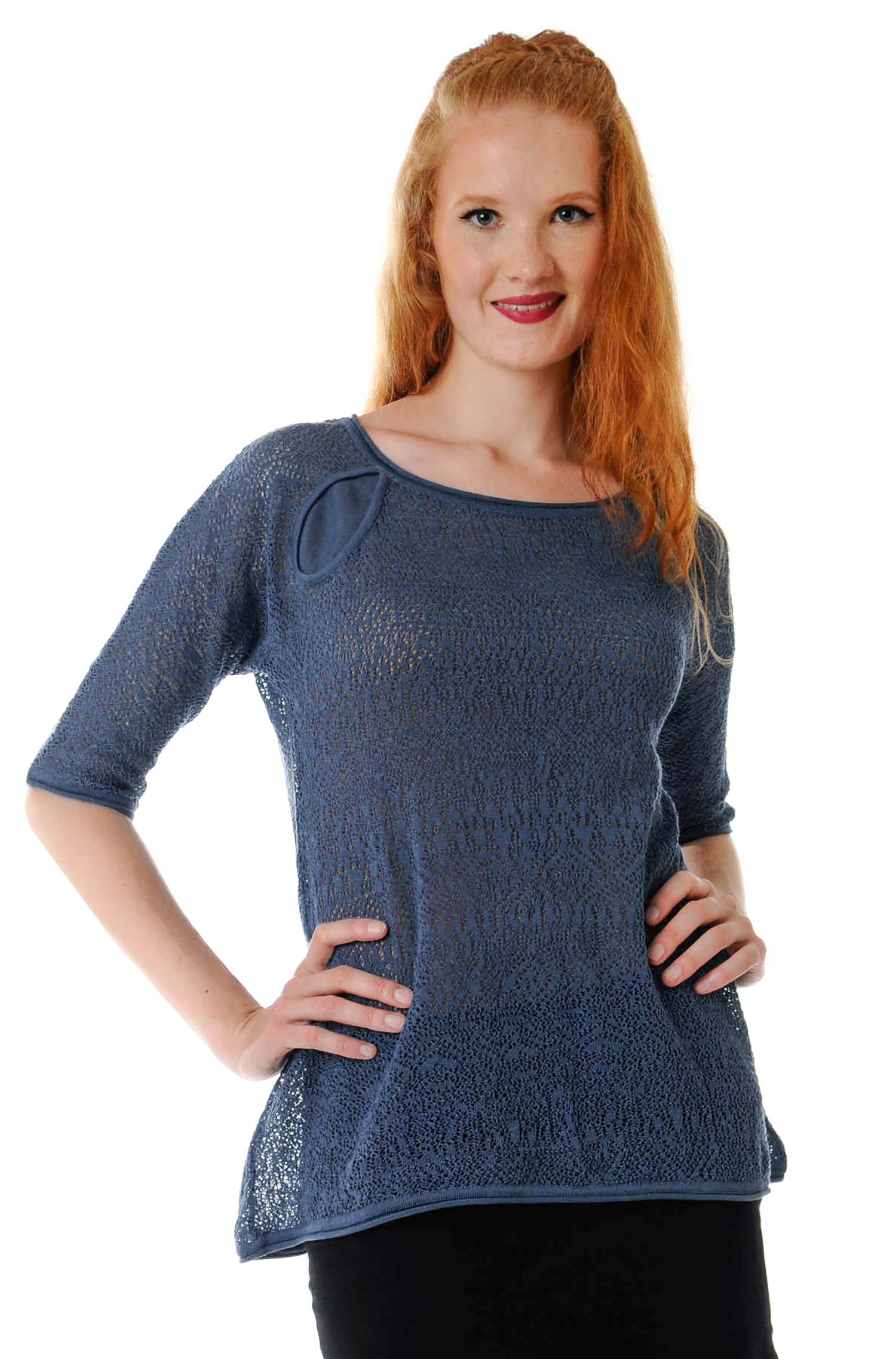 Tunika TUAREC aus Pima Baumwolle-blau