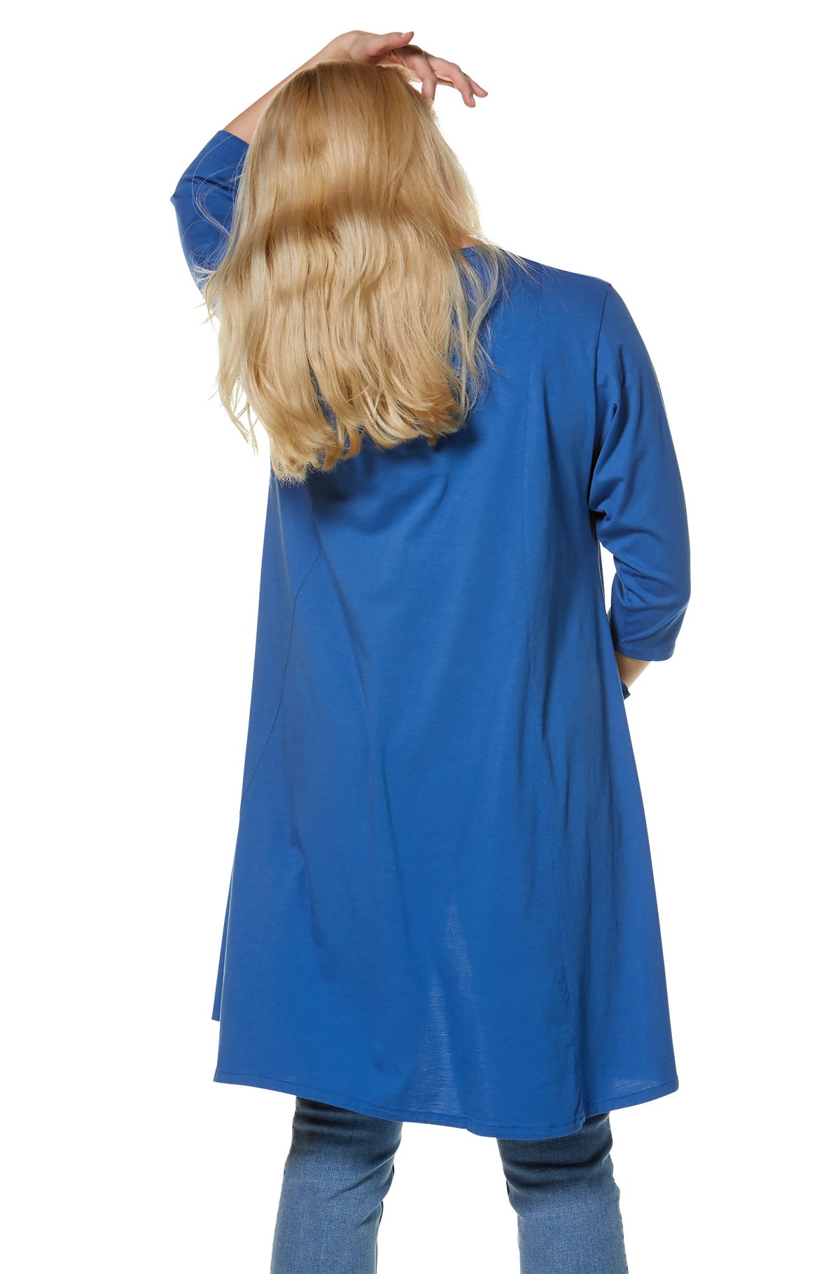 Jersey Tunika DARCY aus 100% Bio Pima Baumwolle-lapisblau