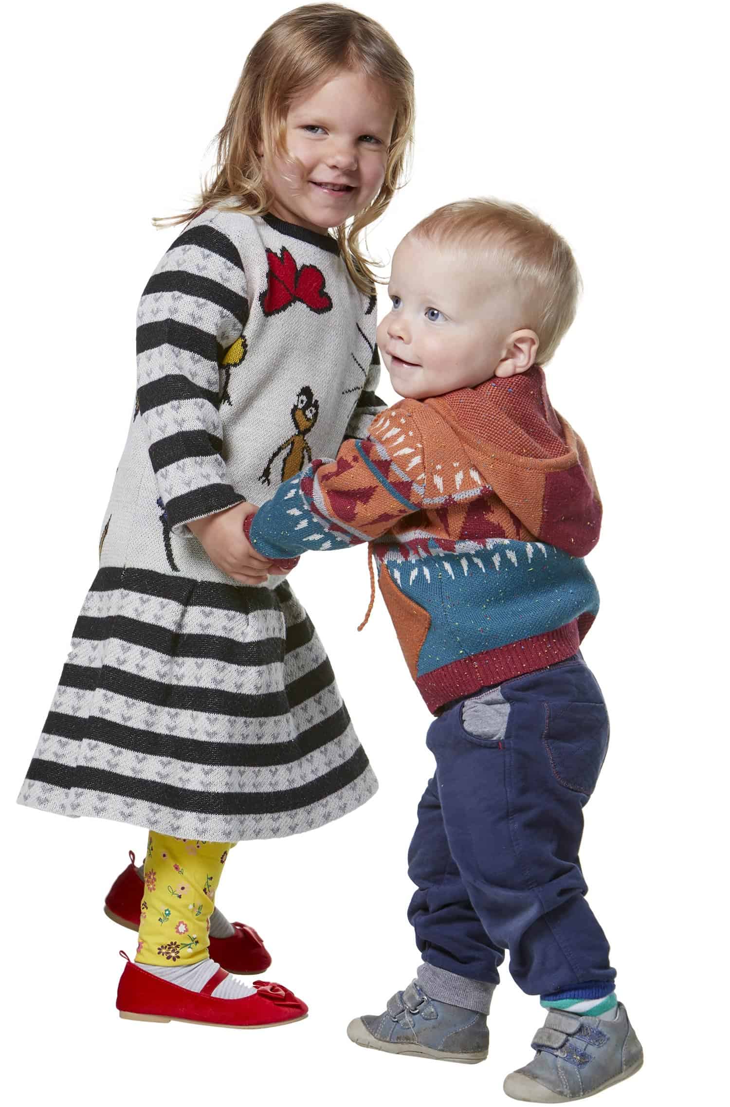 Alpaka Strickjacke ELI für Kinder Baumwolle und Baby Alpaka-orange