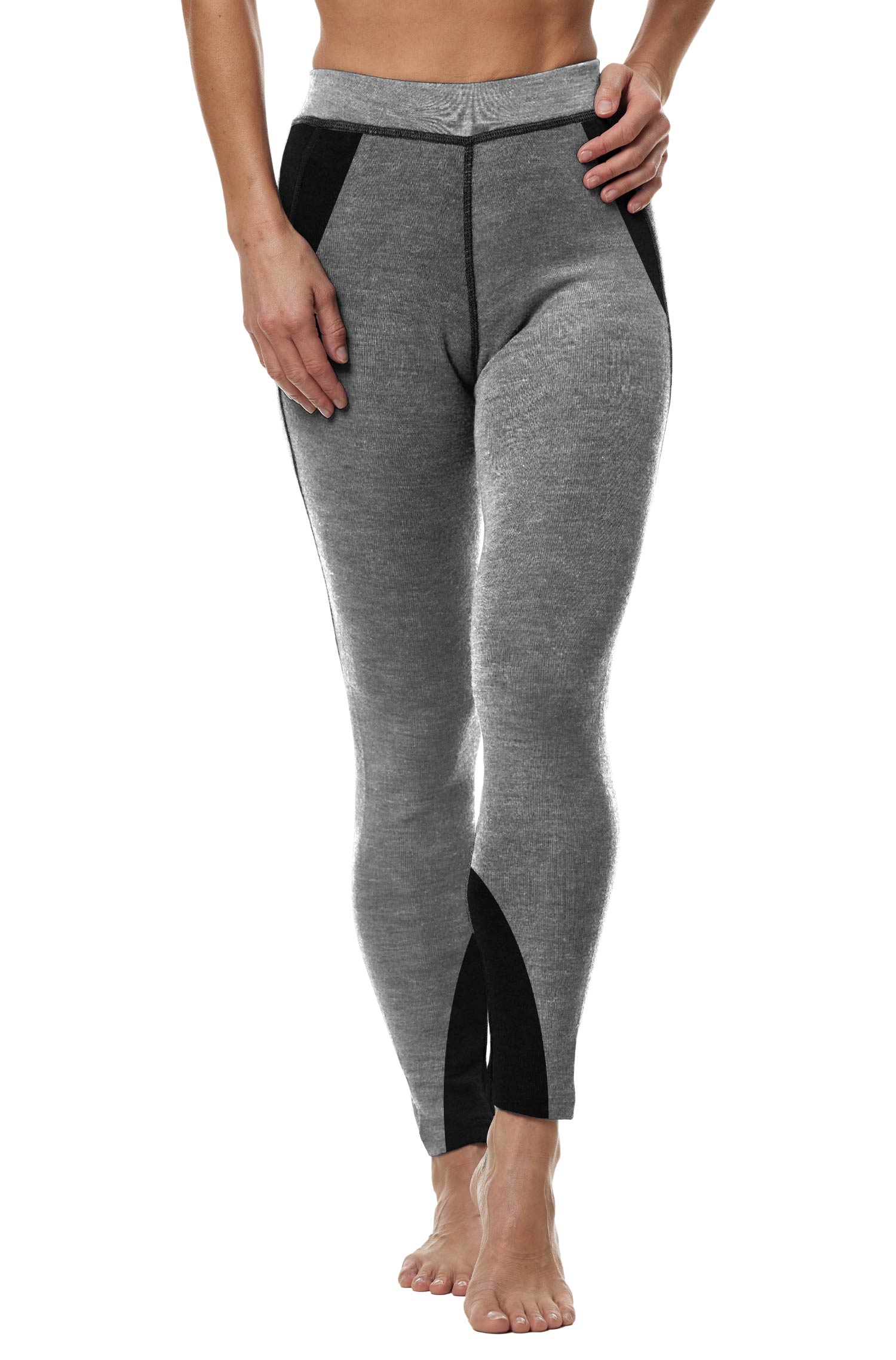 Thermo-Leggins ST. MORITZ für Damen mit Alpaka-Mix-grau