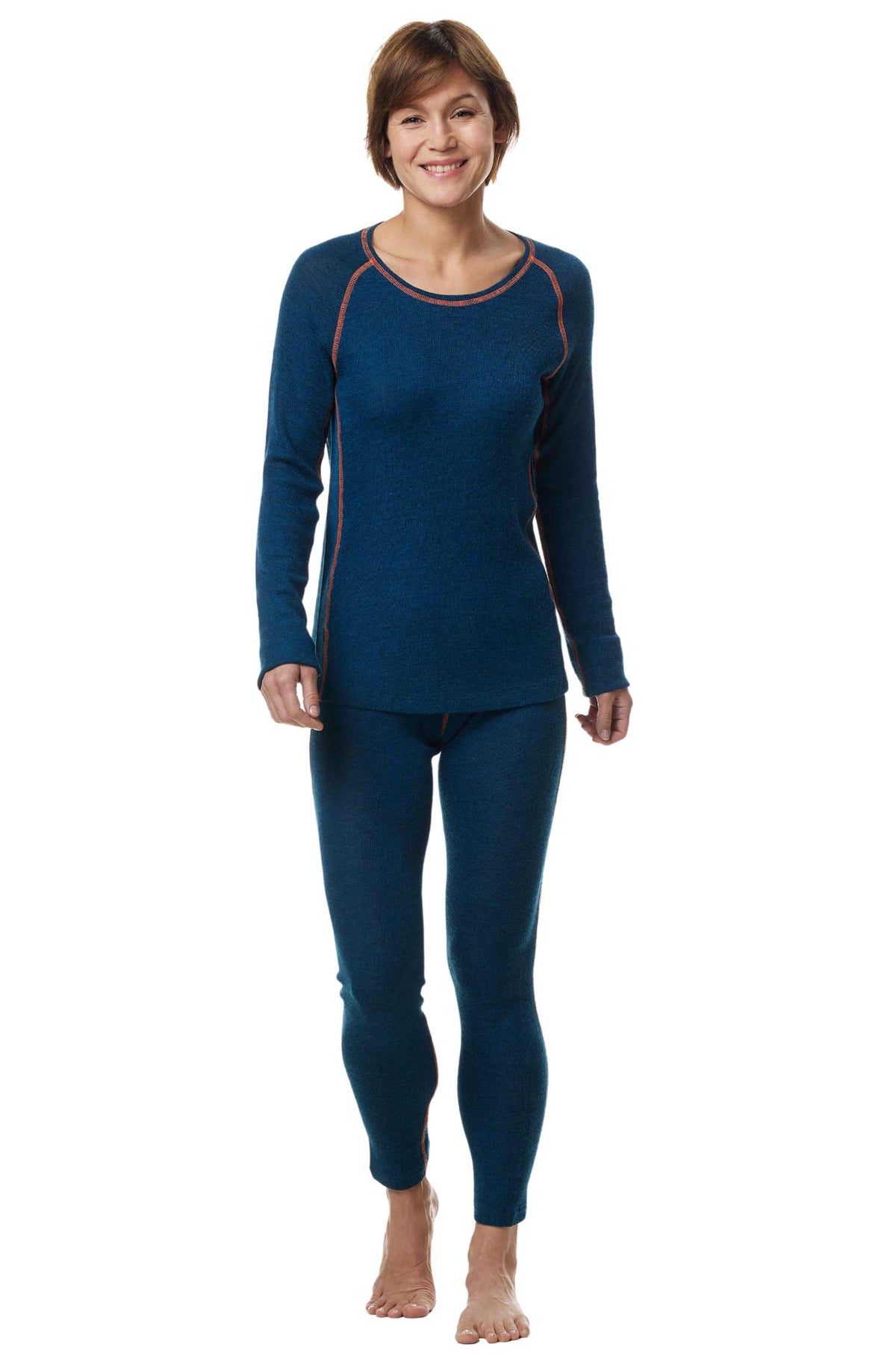 Alpaka Leggings THERMO-petrol