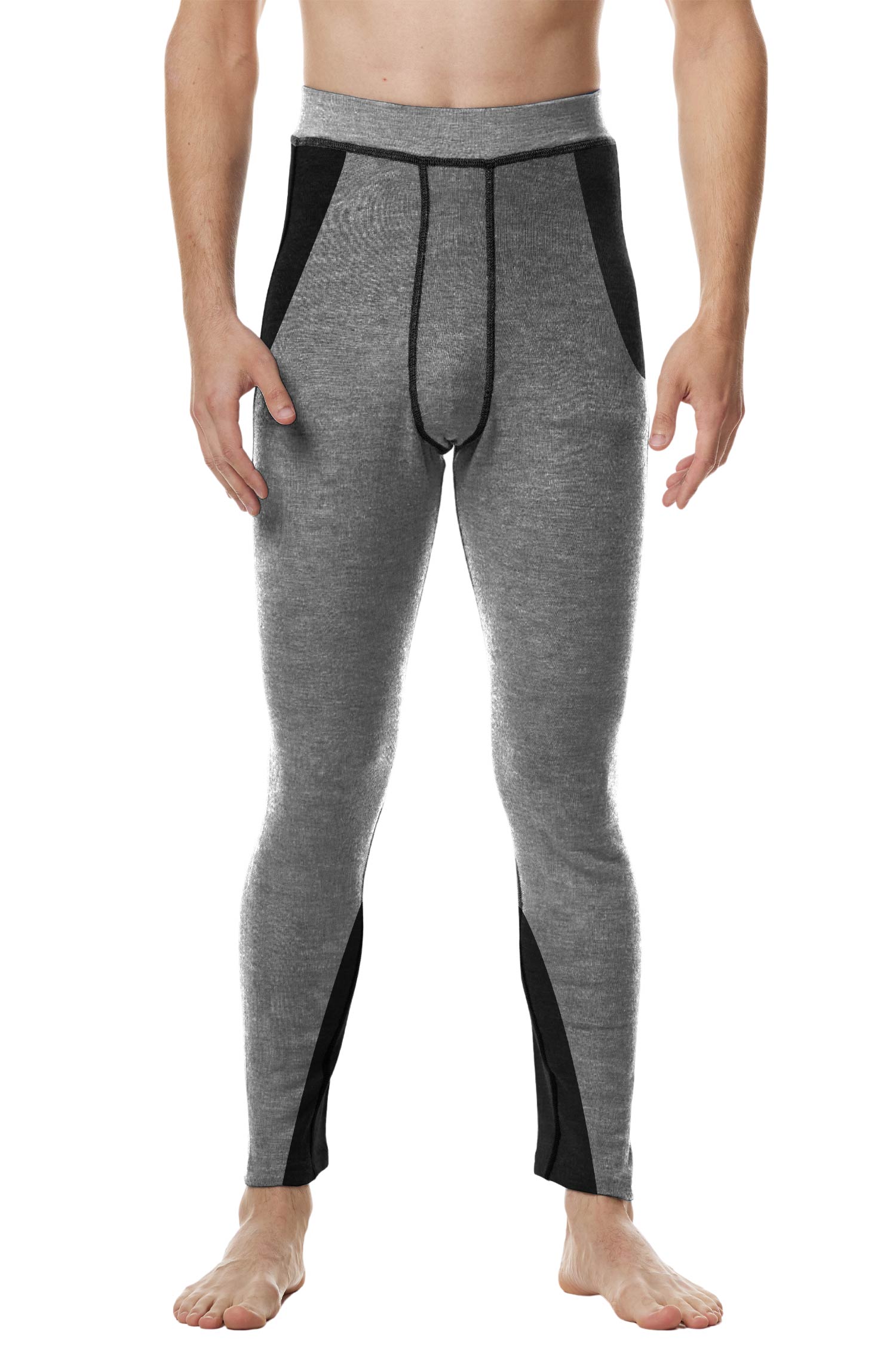 Thermo-Funktionswäsche ST. MORITZ für Herren mit Alpaka-Mix-grau