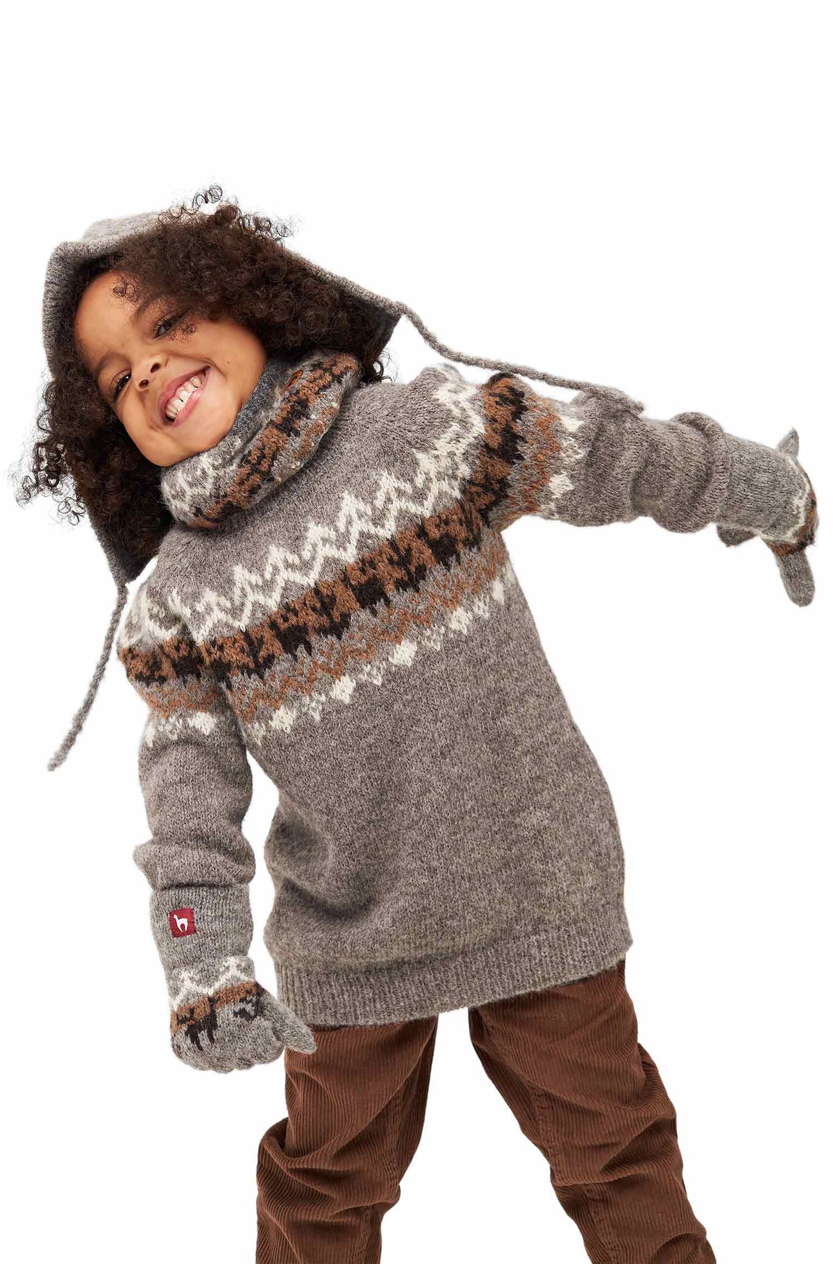 Kinder Pullover NATURA-anthrazit