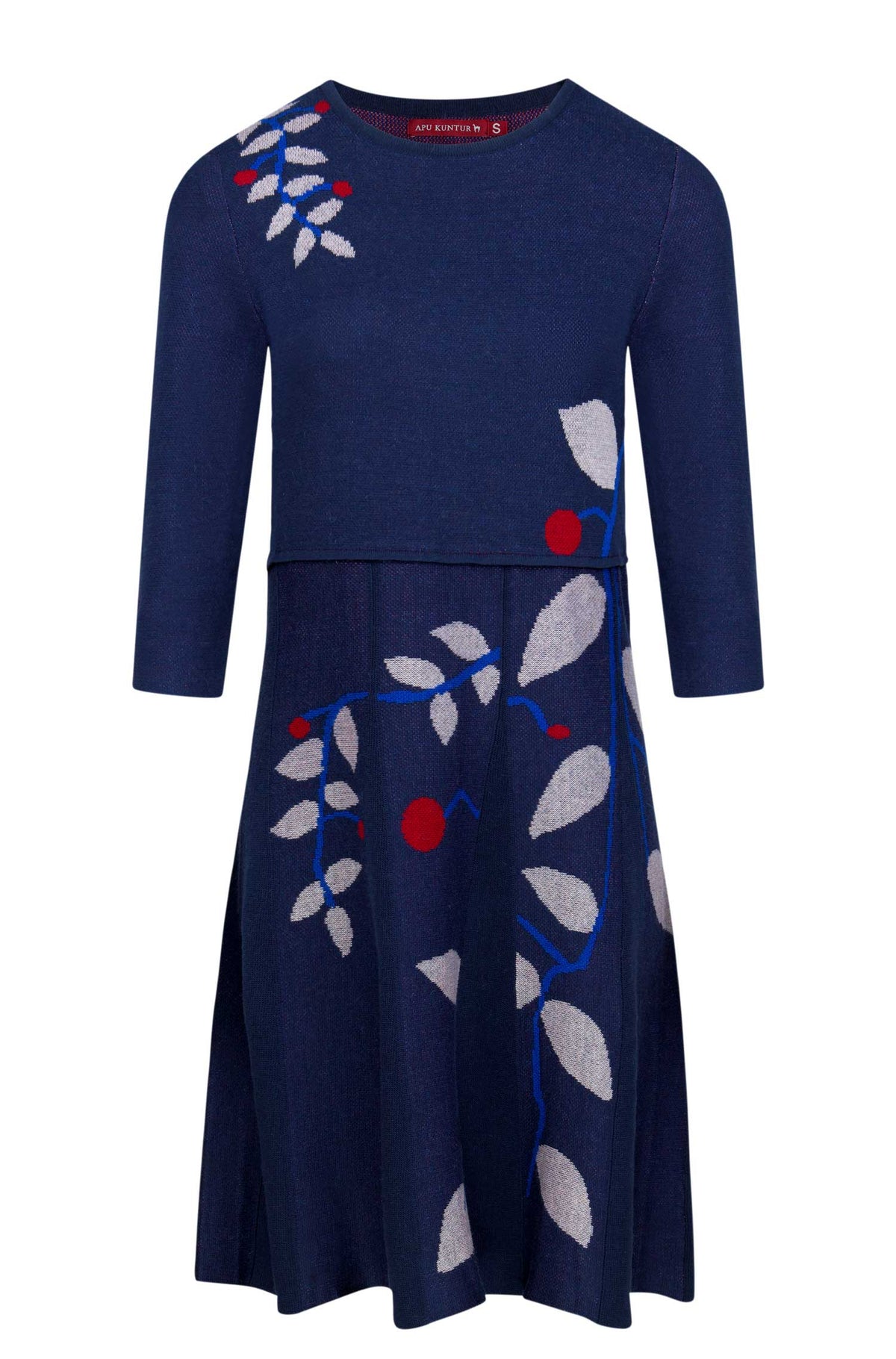 Alpaka Kleid BELLA-blau