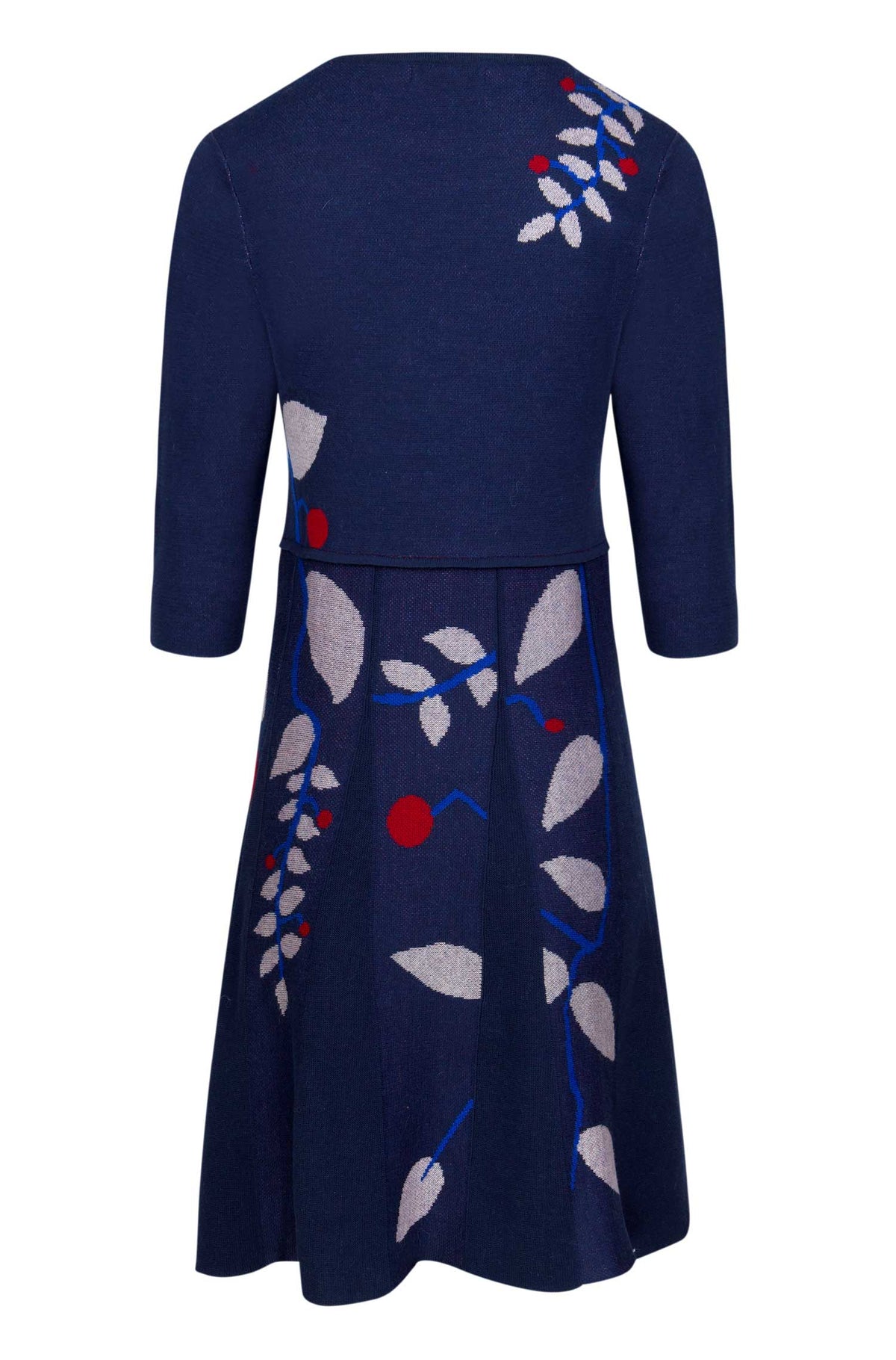 Alpaka Kleid BELLA mit Royal Alpaka-blau