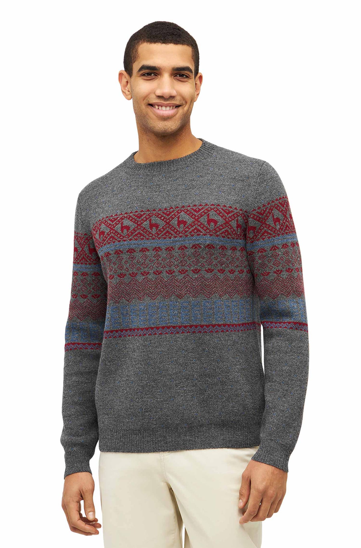 Alpaka Pullover NEVADA-grau