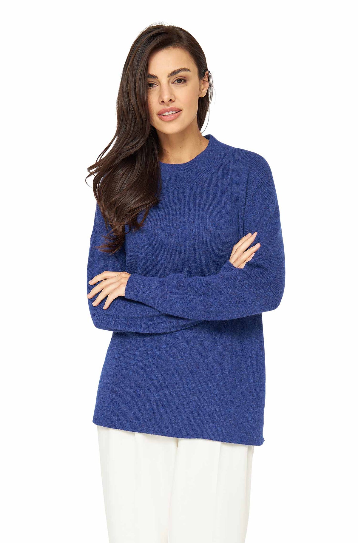 Alpaka Pullover GRAZIA aus Alpaka-Merino-Mix-königsblau