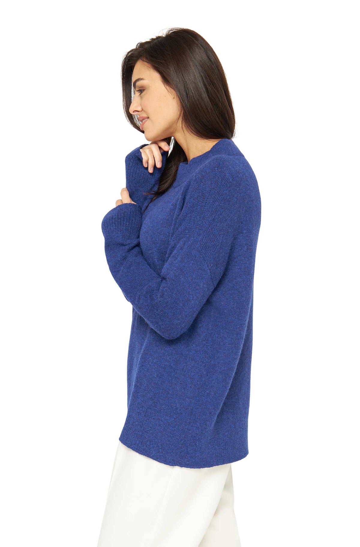 Alpaka Pullover GRAZIA aus Alpaka-Merino-Mix-königsblau