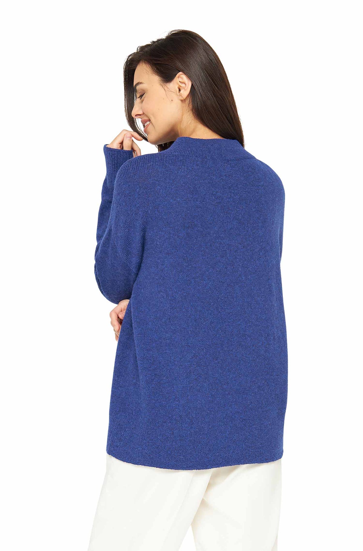 Alpaka Pullover GRAZIA aus Alpaka-Merino-Mix-königsblau