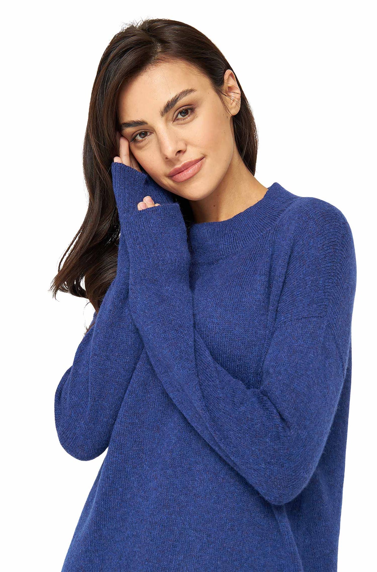 Alpaka Pullover GRAZIA aus Alpaka-Merino-Mix-königsblau