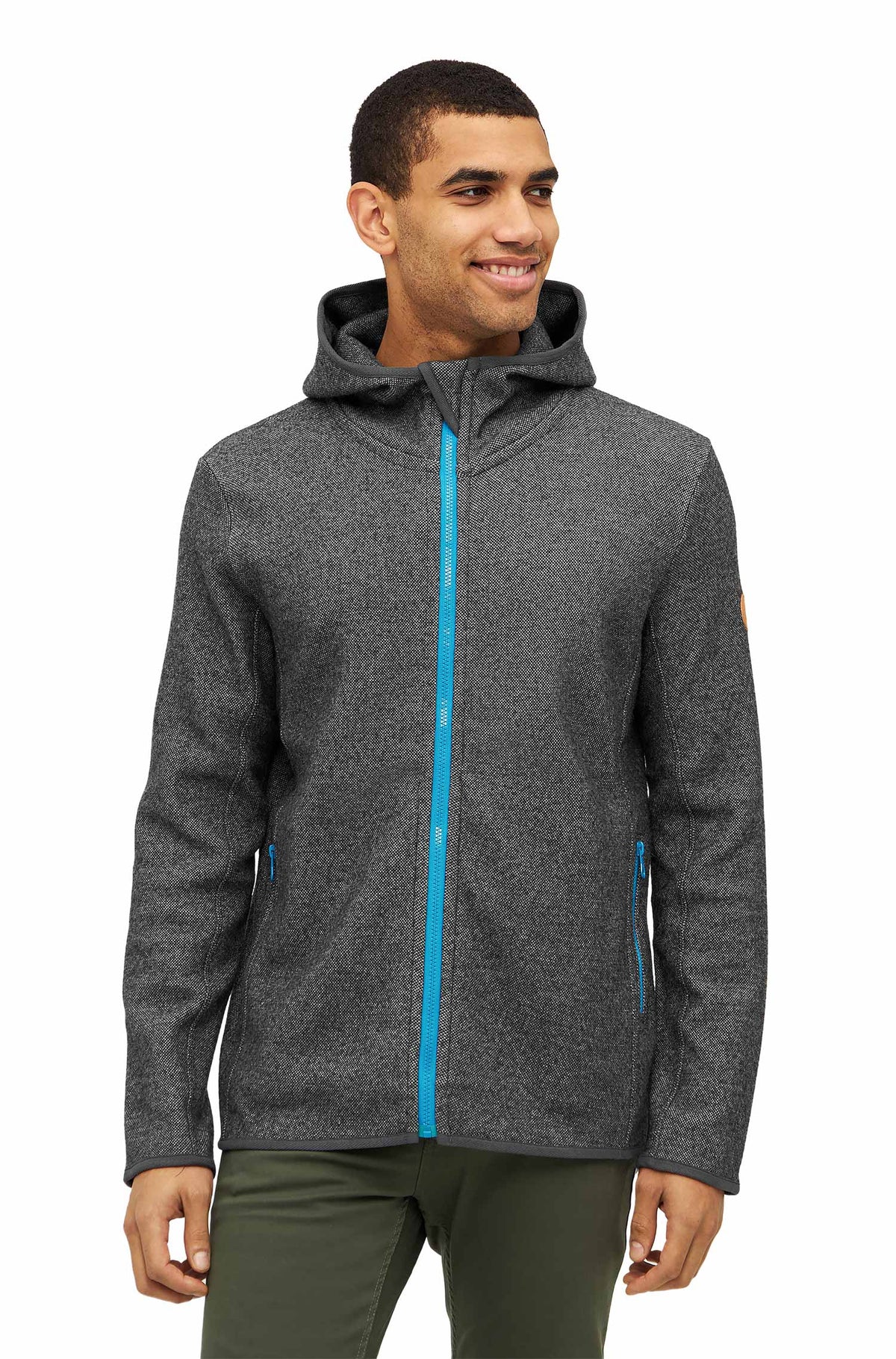 Alpaka Kapuzenjacke ALPACA SPORT aus Alpaka-Woll-Mix-anthrazit