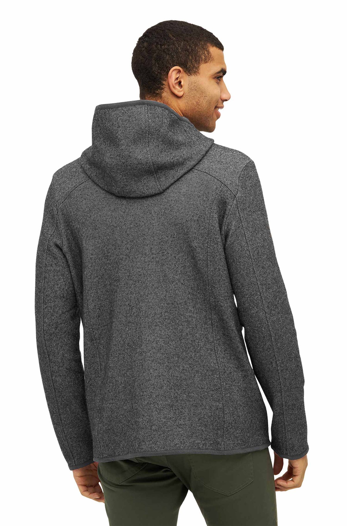 Alpaka Kapuzenjacke ALPACA SPORT aus Alpaka-Woll-Mix-anthrazit