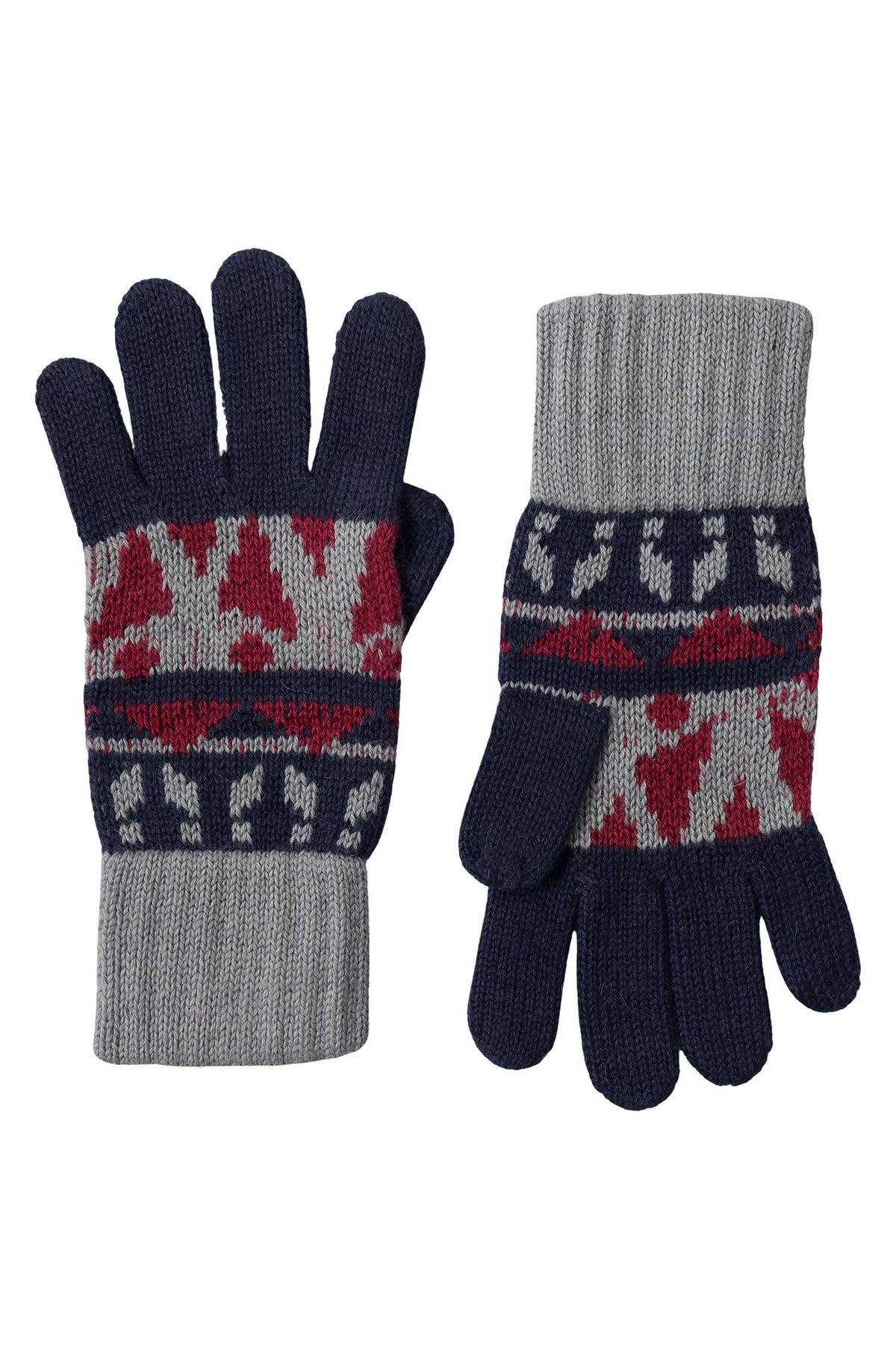 Alpaka Fingerhandschue ELI (Kinder 4-12 Jahre)-grau