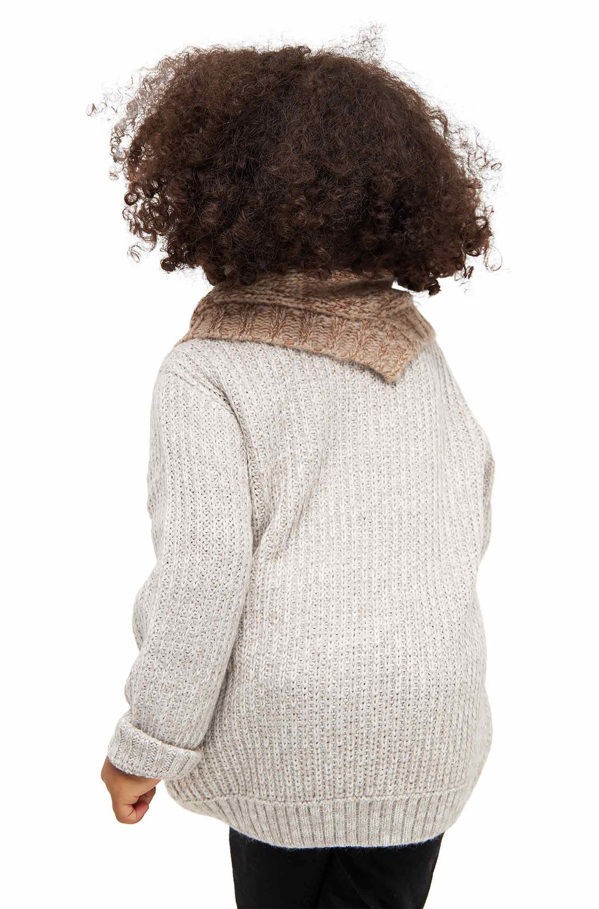 Kinder Dreieckschal MOMO-beige