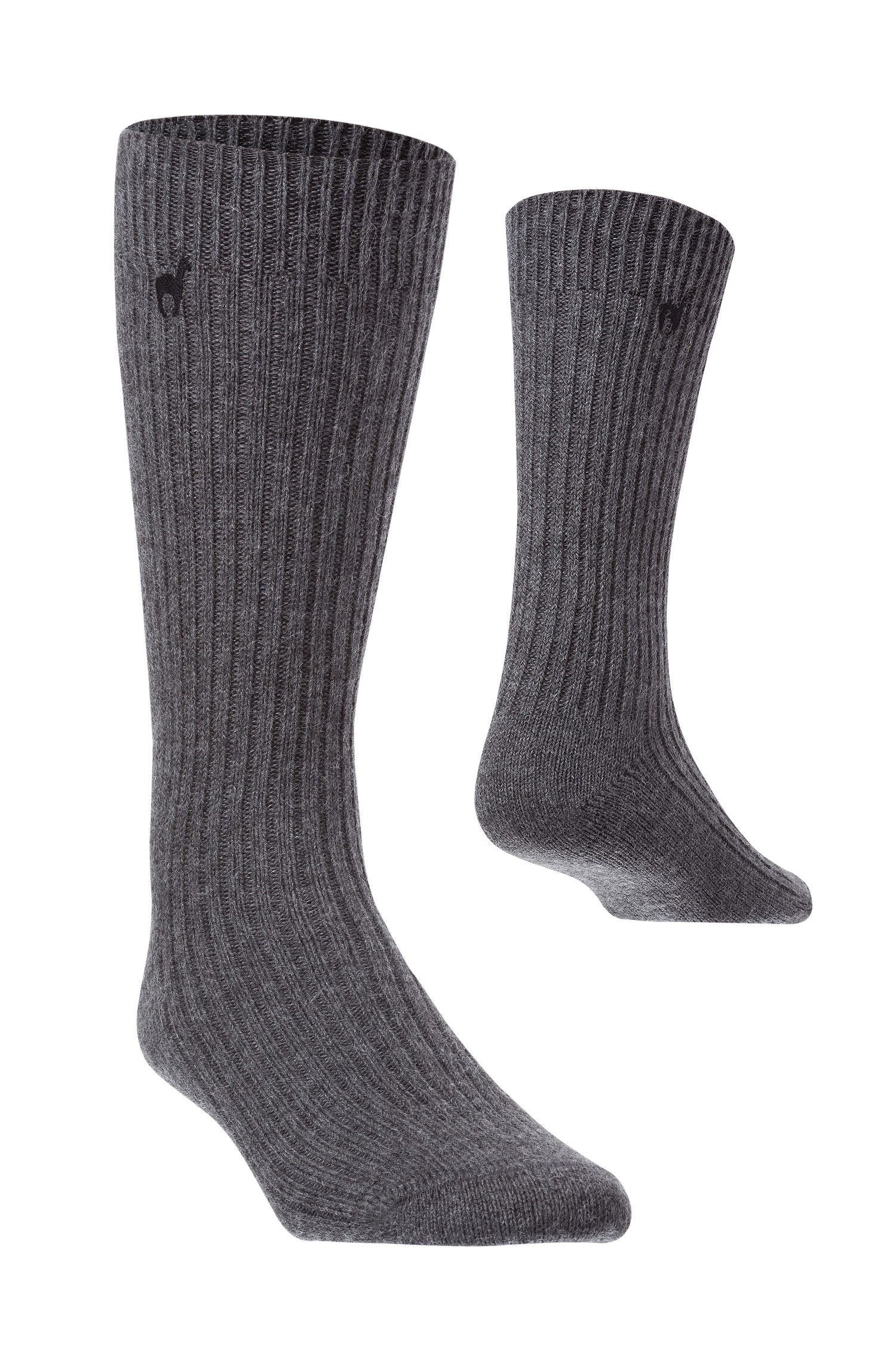 Alpaka Socken PREMIUM aus 70% Baby Alpaka & 25% Baumwolle-grau