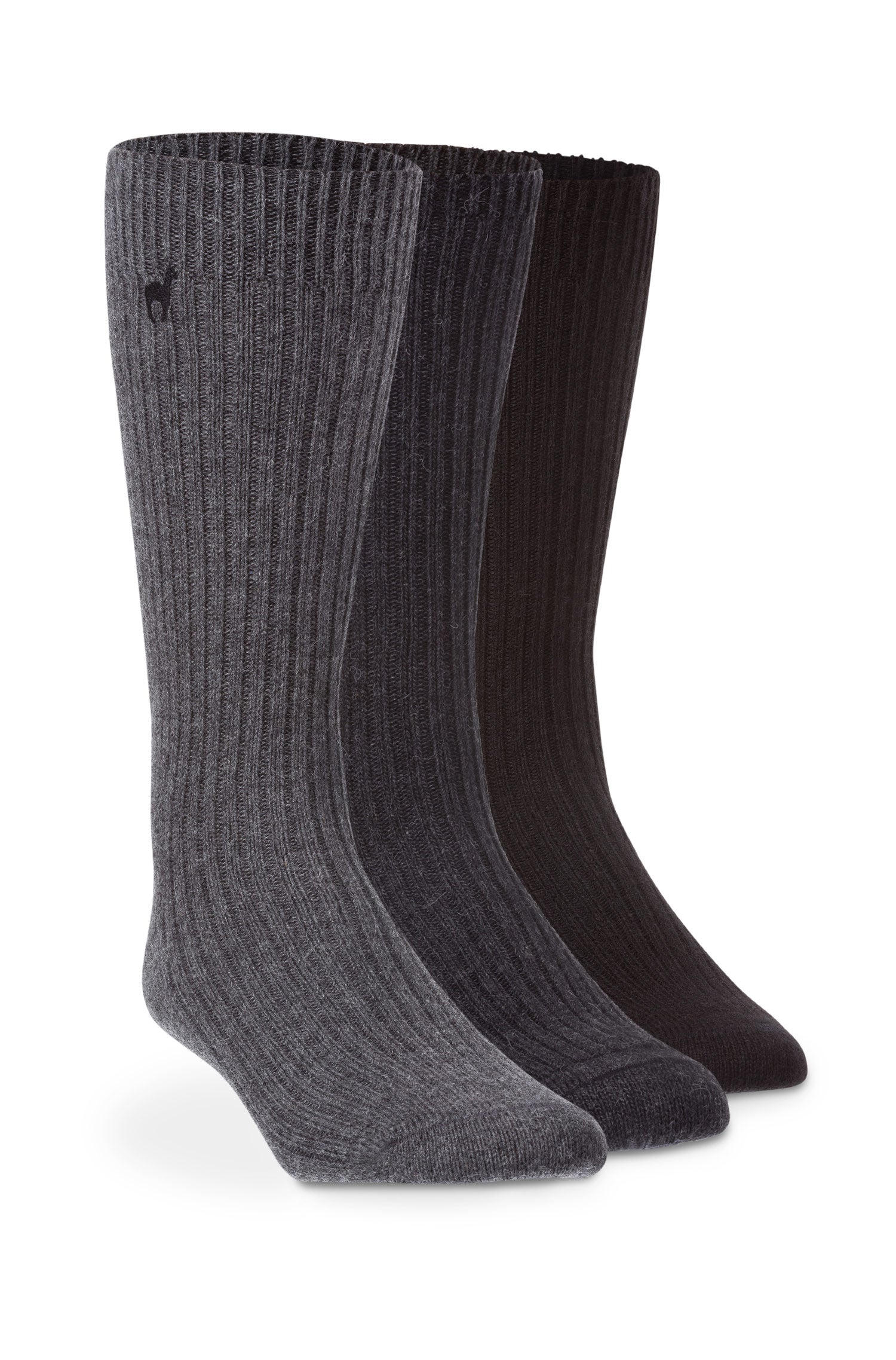 Alpaka Socken PREMIUM aus 70% Baby Alpaka & 25% Baumwolle-grau