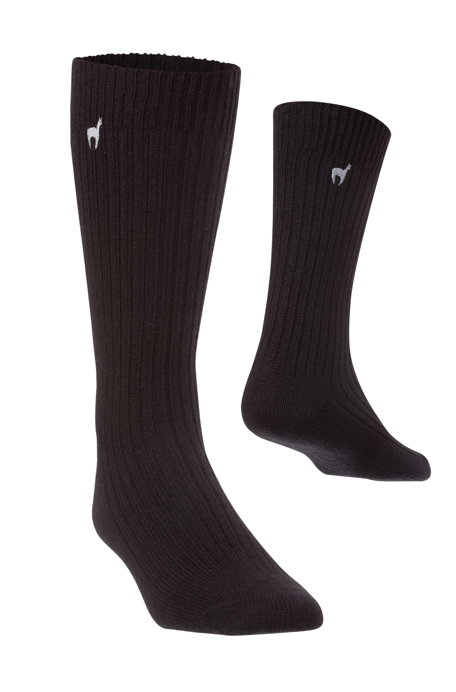 Alpaka Socken PREMIUM aus 70% Baby Alpaka & 25% Baumwolle-schwarz