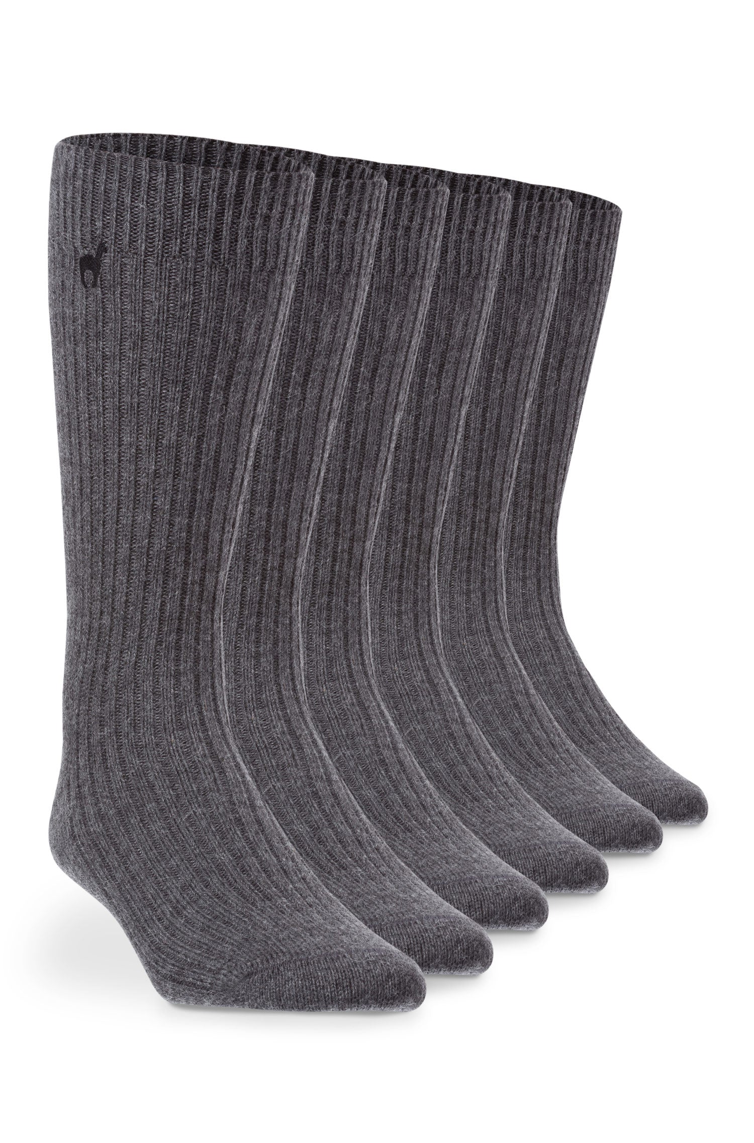 Alpaka Socken PREMIUM 6er Pack aus 70% Baby Alpaka & 25% Baumwolle-grau