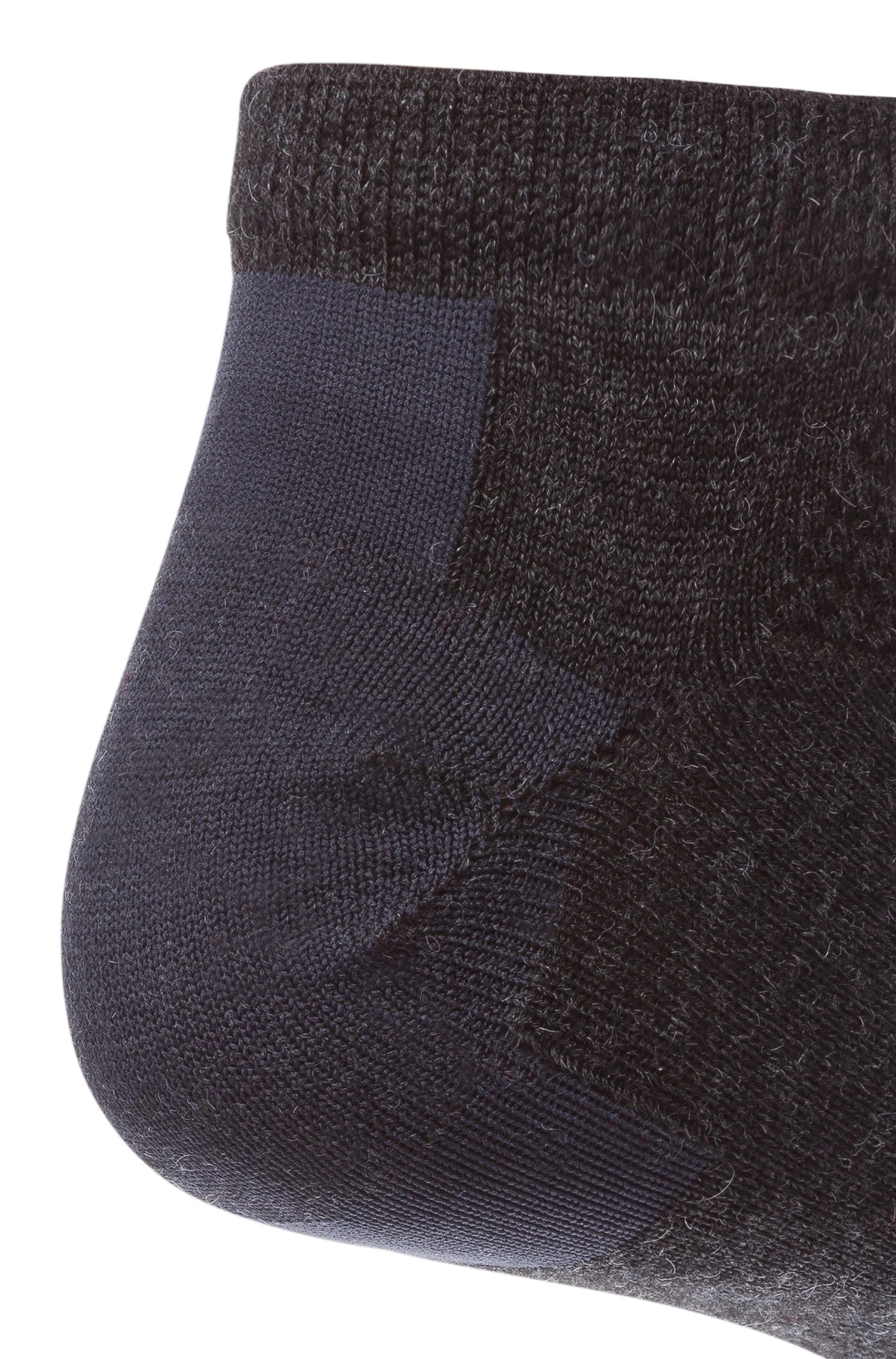 Alpaka SNEAKER-SOCKEN 6er Pack aus 70% Baby Alpaka & 25% Pima Baumwolle-anthrazit