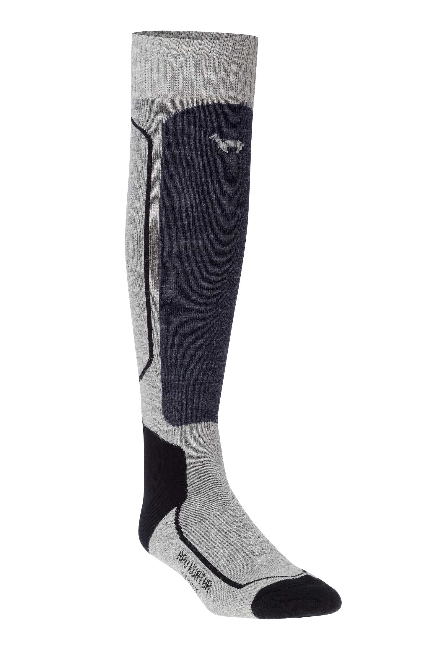 Alpaka Premium SKI- & SPORTSOCKEN aus Alpaka-Baumwoll-Mix-grau