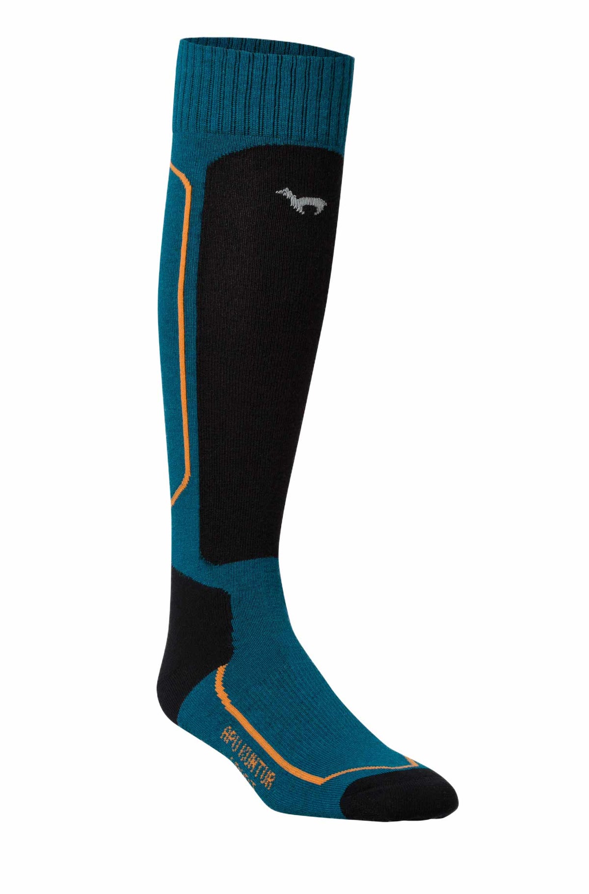 Alpaka Socken SKI- & SPORT-petrol