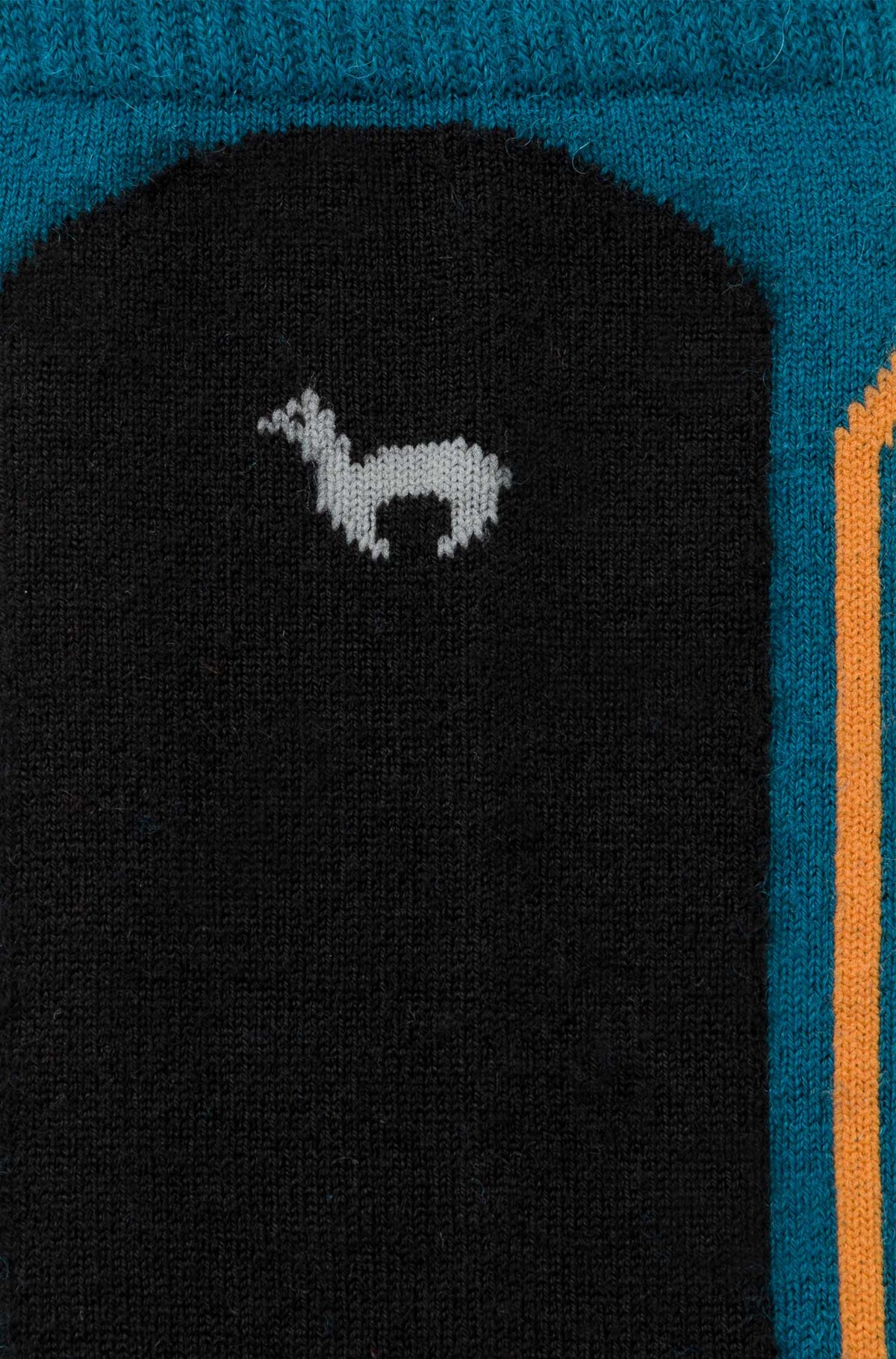 Alpaka Premium SKI- & SPORTSOCKEN aus Alpaka-Baumwoll-Mix-petrol