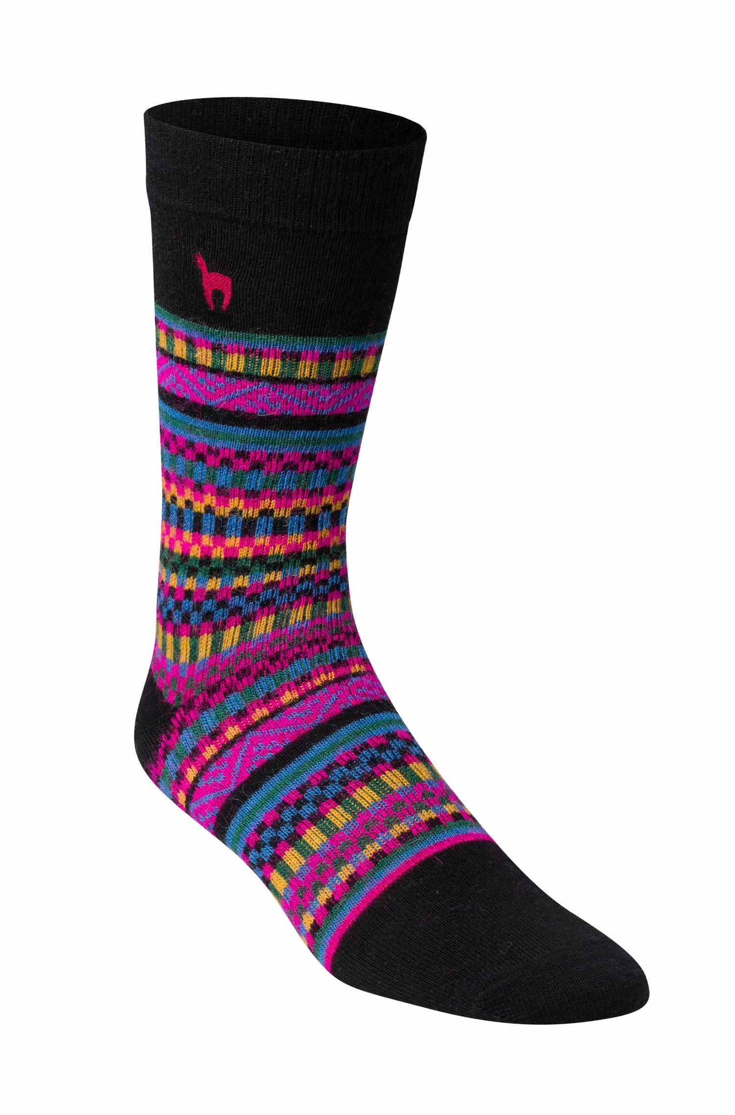 Alpaka Premium Socken COLORIDO aus Baby Alpaka-multi