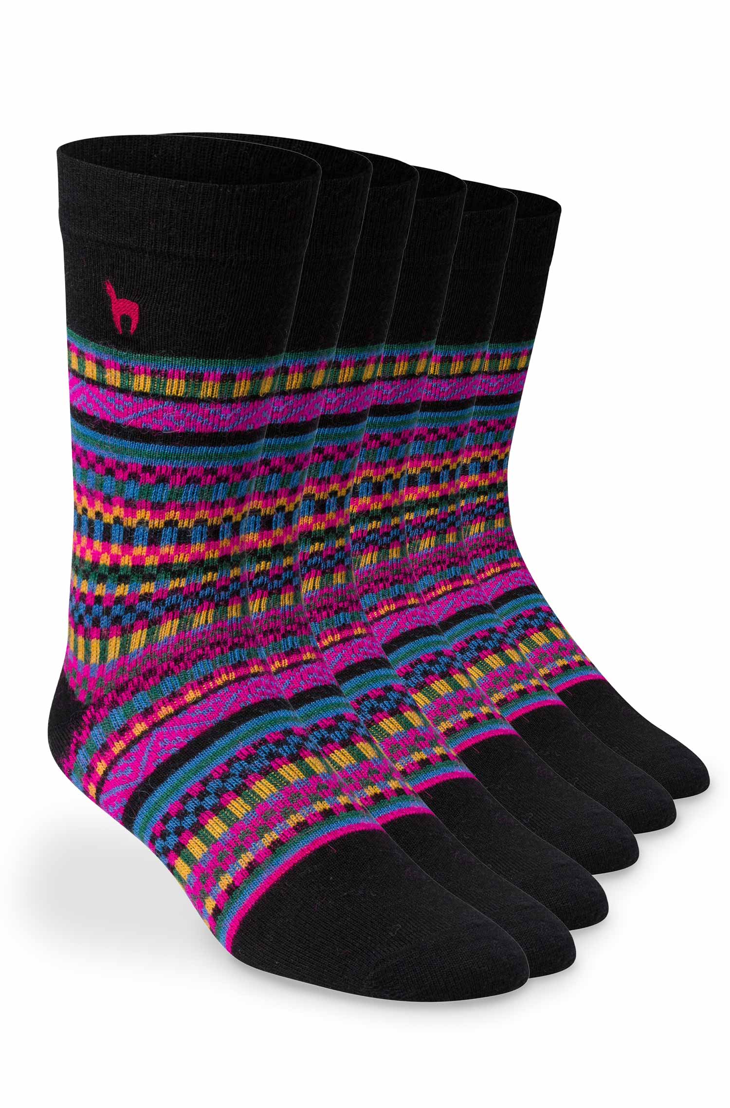 Alpaka Premium Socken COLORIDO aus Baby Alpaka-multi