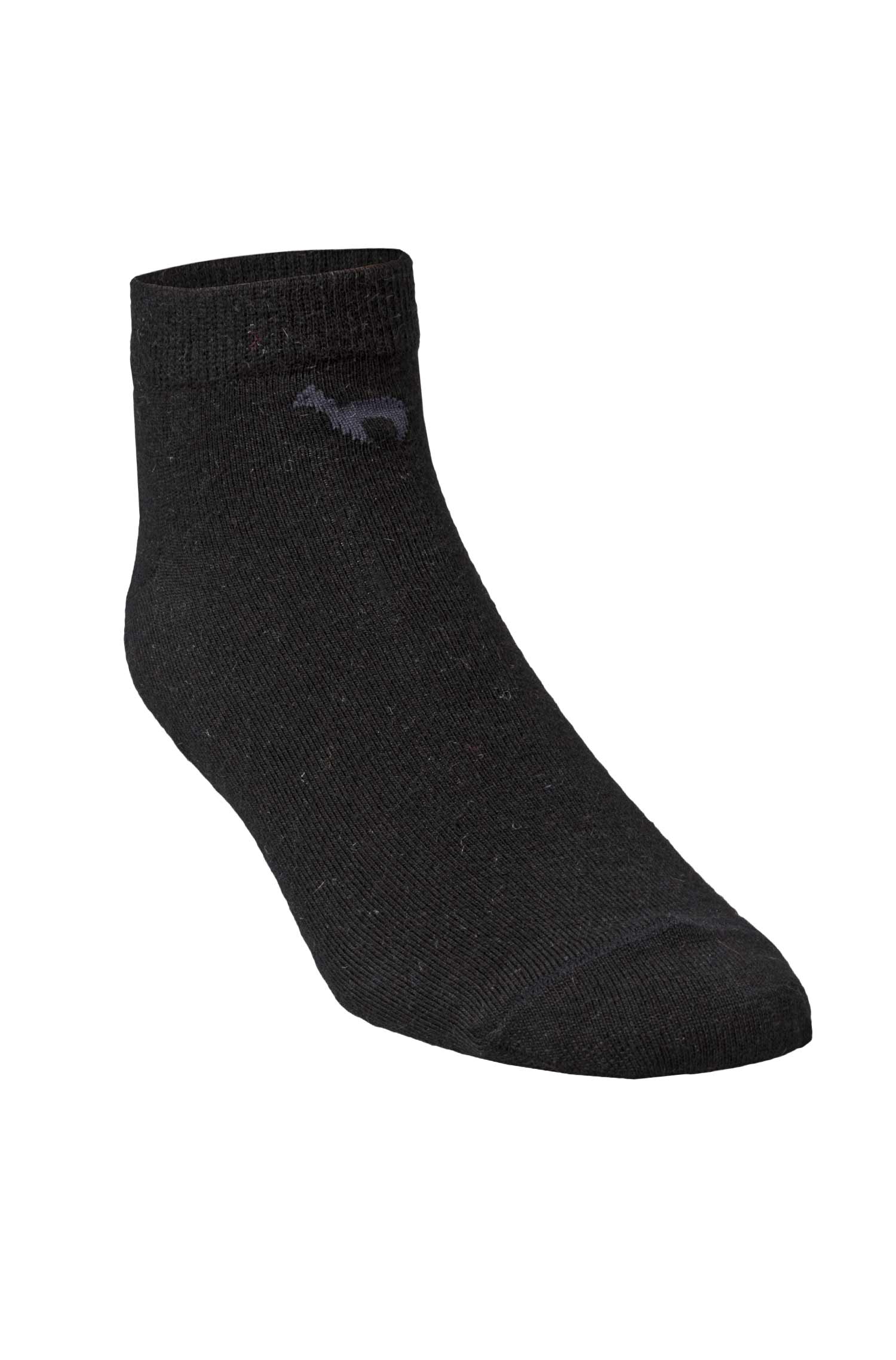 Premium SNEAKER SOCKE UNI in Naturfaser Qualität-schwarz