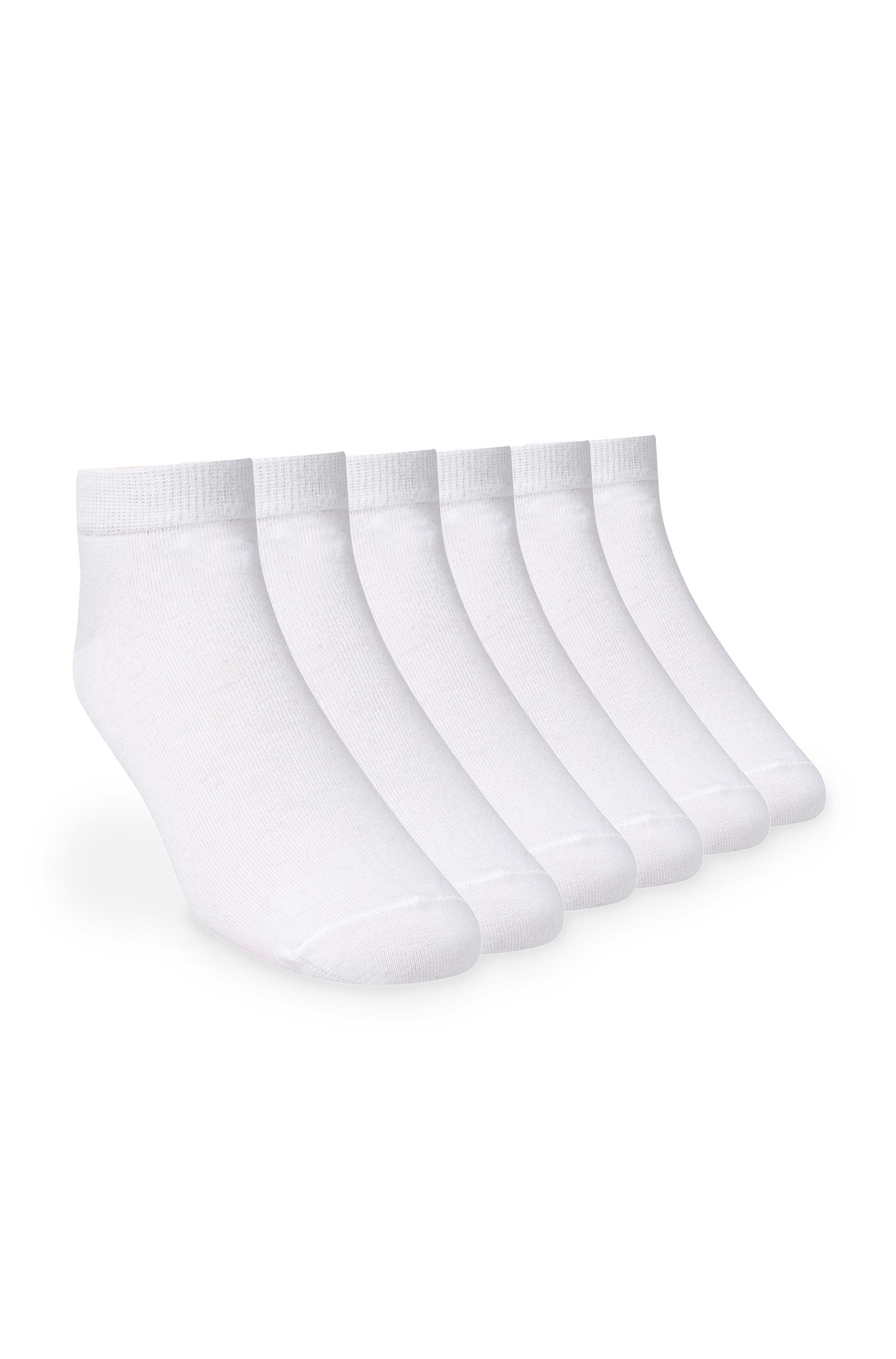 6er-Pack Premium SNEAKER SOCKE UNI in Naturfaser Qualität-weiss