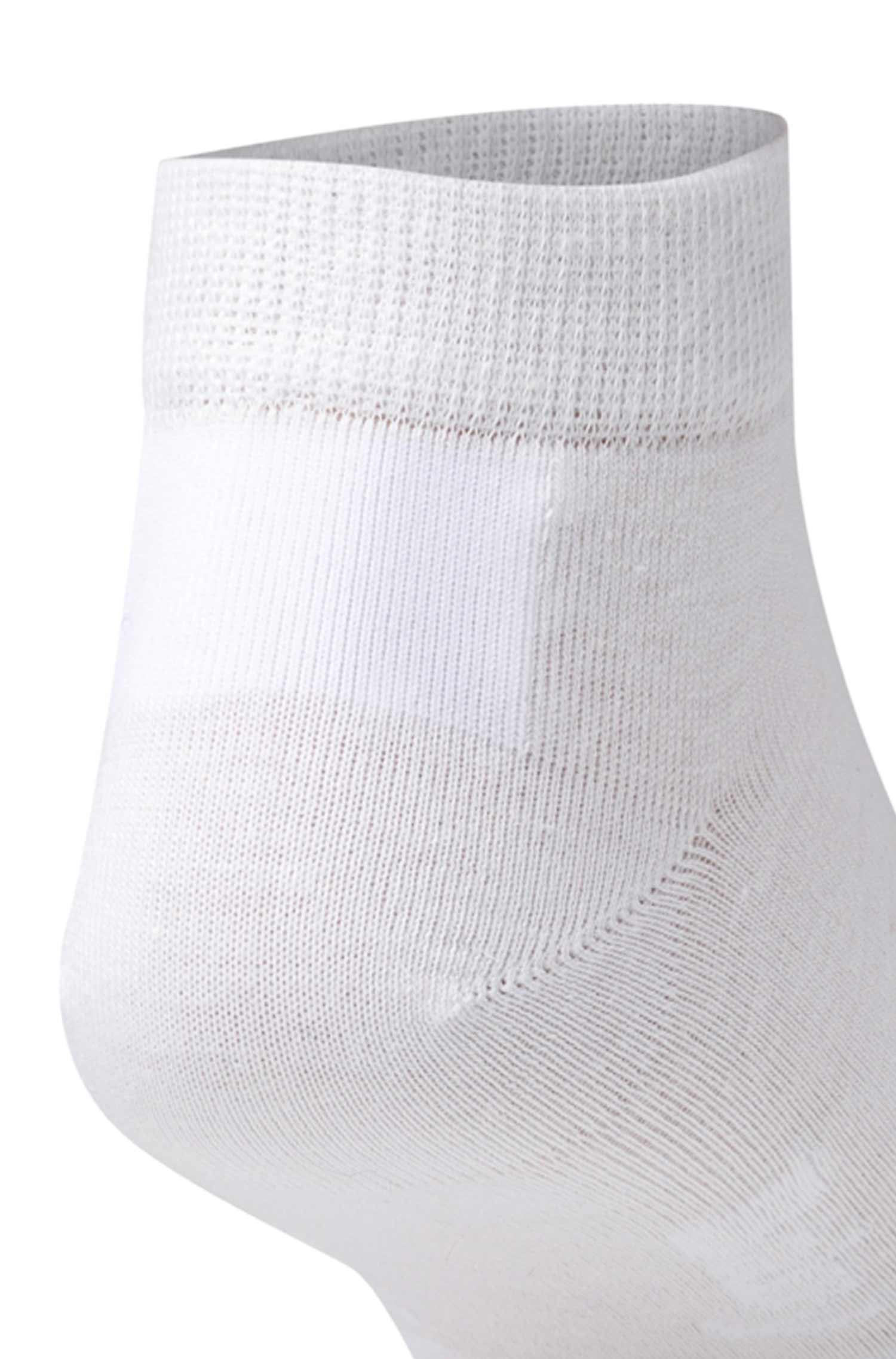 6er-Pack Premium SNEAKER SOCKE UNI in Naturfaser Qualität-weiss